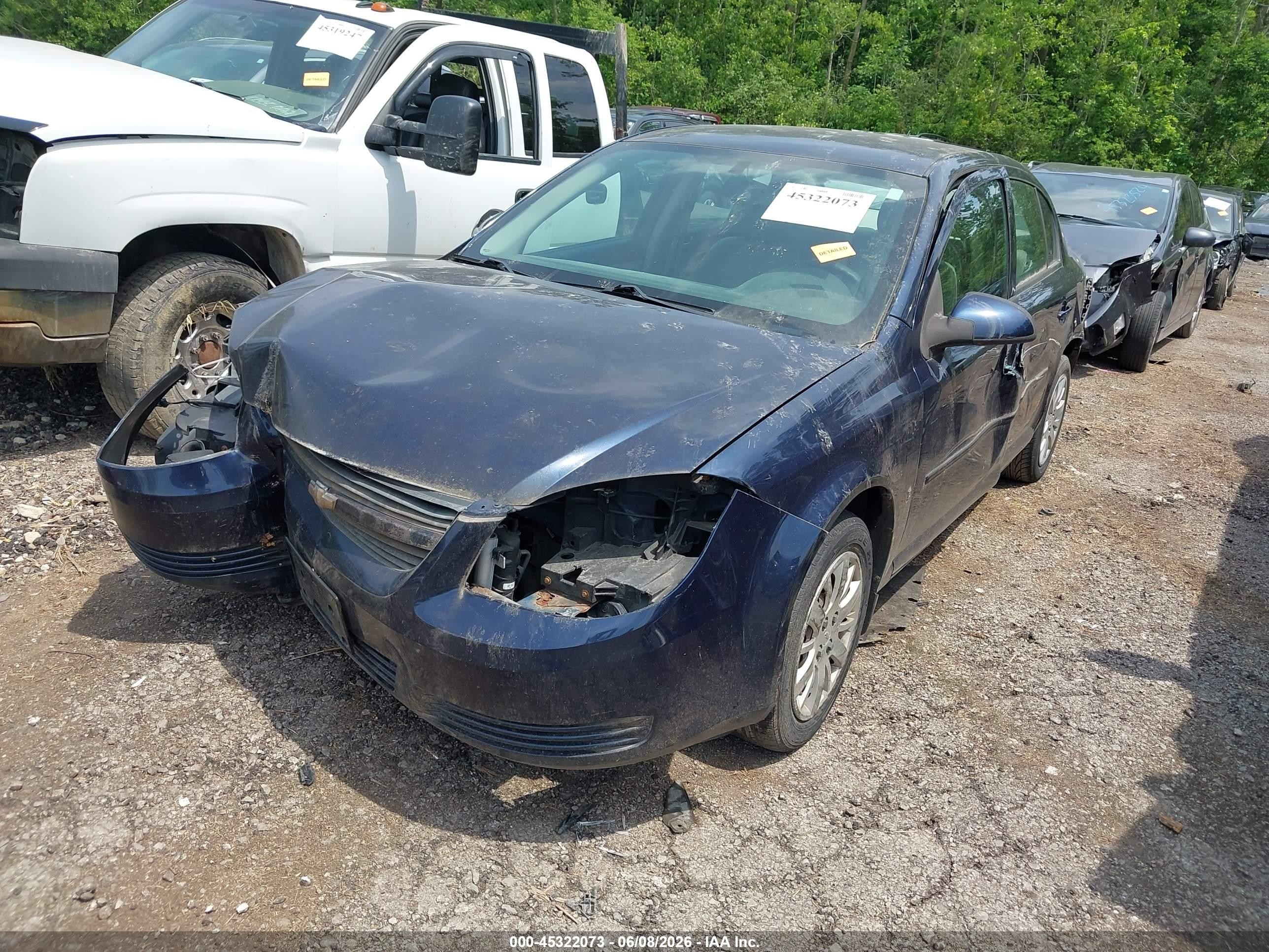 2010 Chevrolet Cobalt Lt Navy vin: 1G1AD5F52A7124541