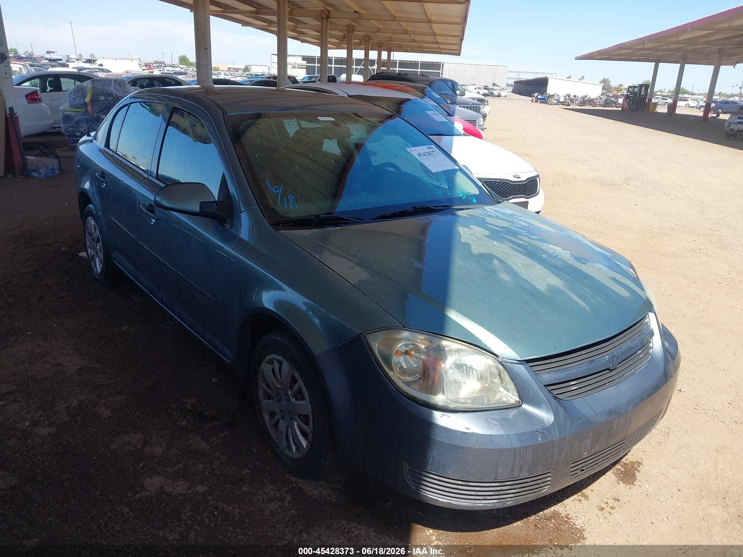 2010 Chevrolet Cobalt Lt Green vin: 1G1AD5F52A7167440