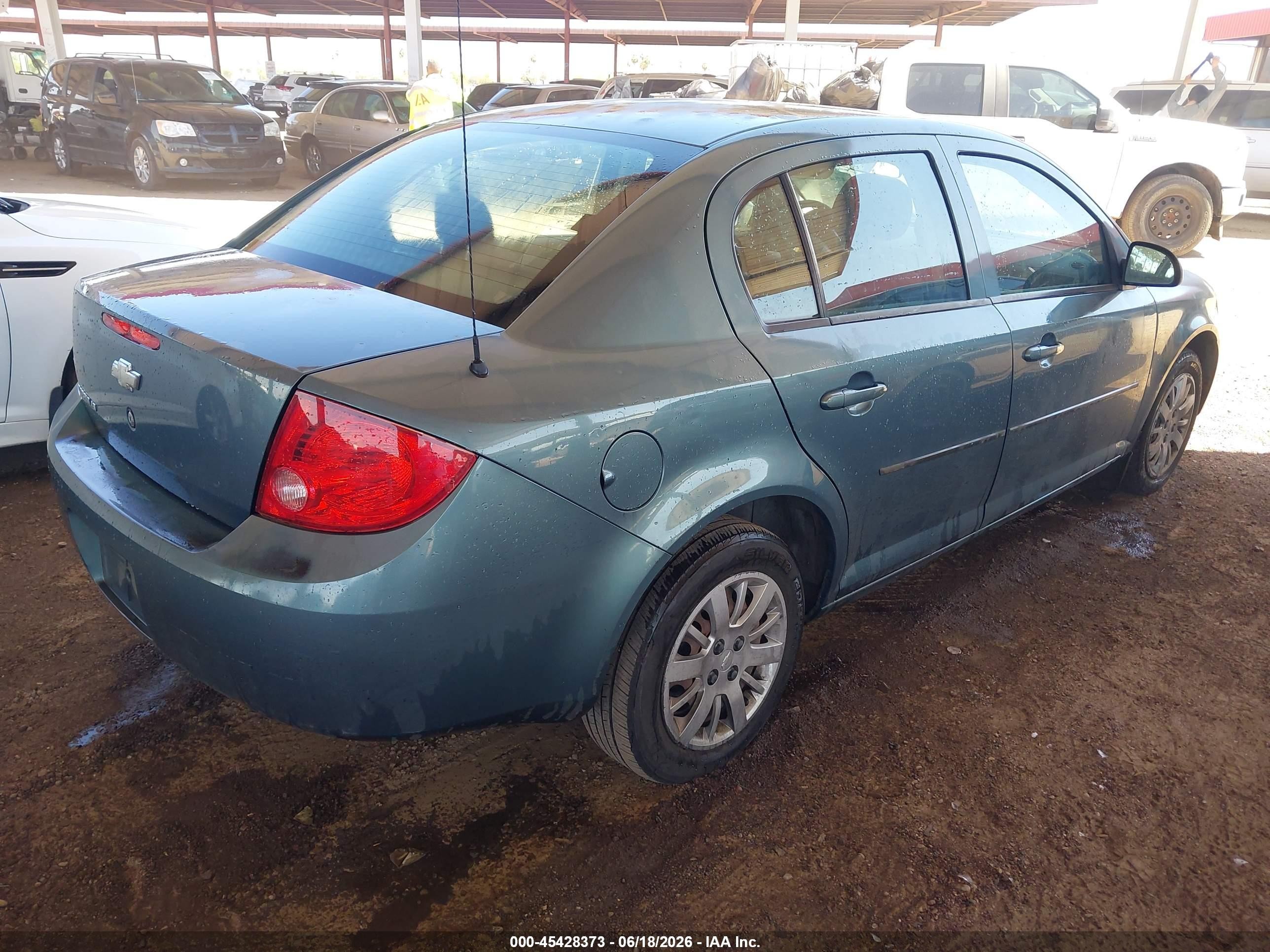 2010 Chevrolet Cobalt Lt Green vin: 1G1AD5F52A7167440
