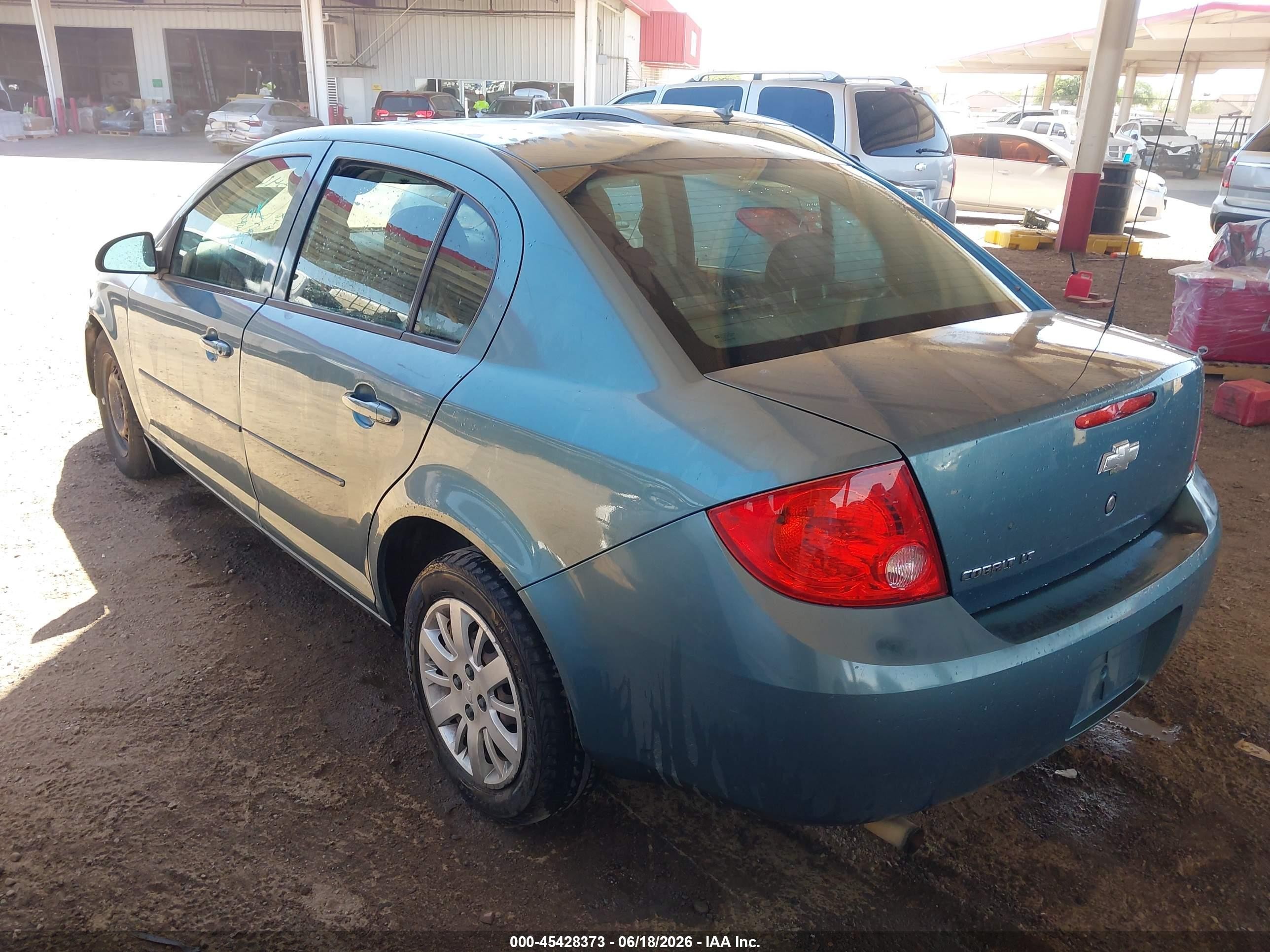 2010 Chevrolet Cobalt Lt Green vin: 1G1AD5F52A7167440