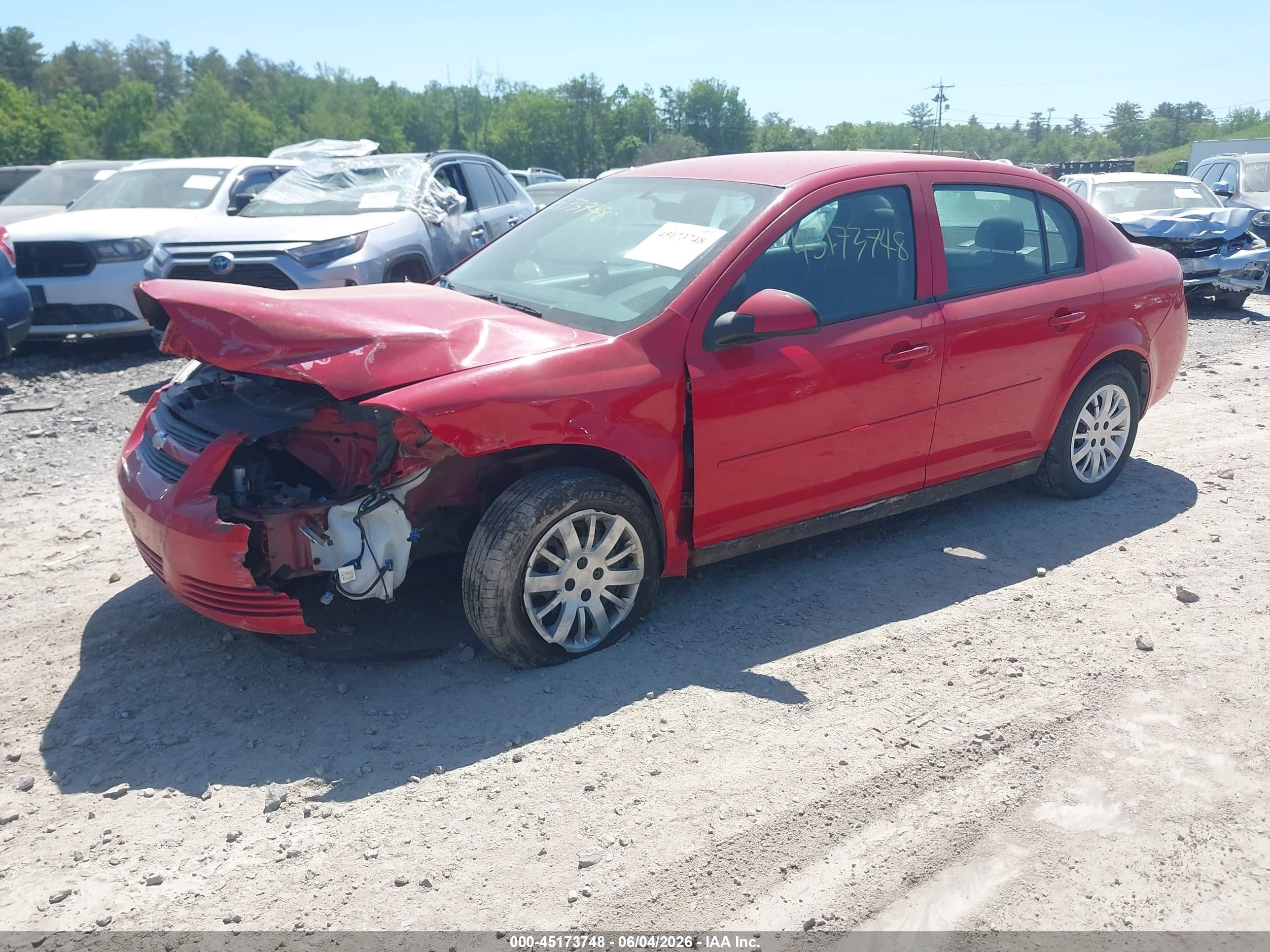 2010 Chevrolet Cobalt Lt Red vin: 1G1AD5F52A7171276