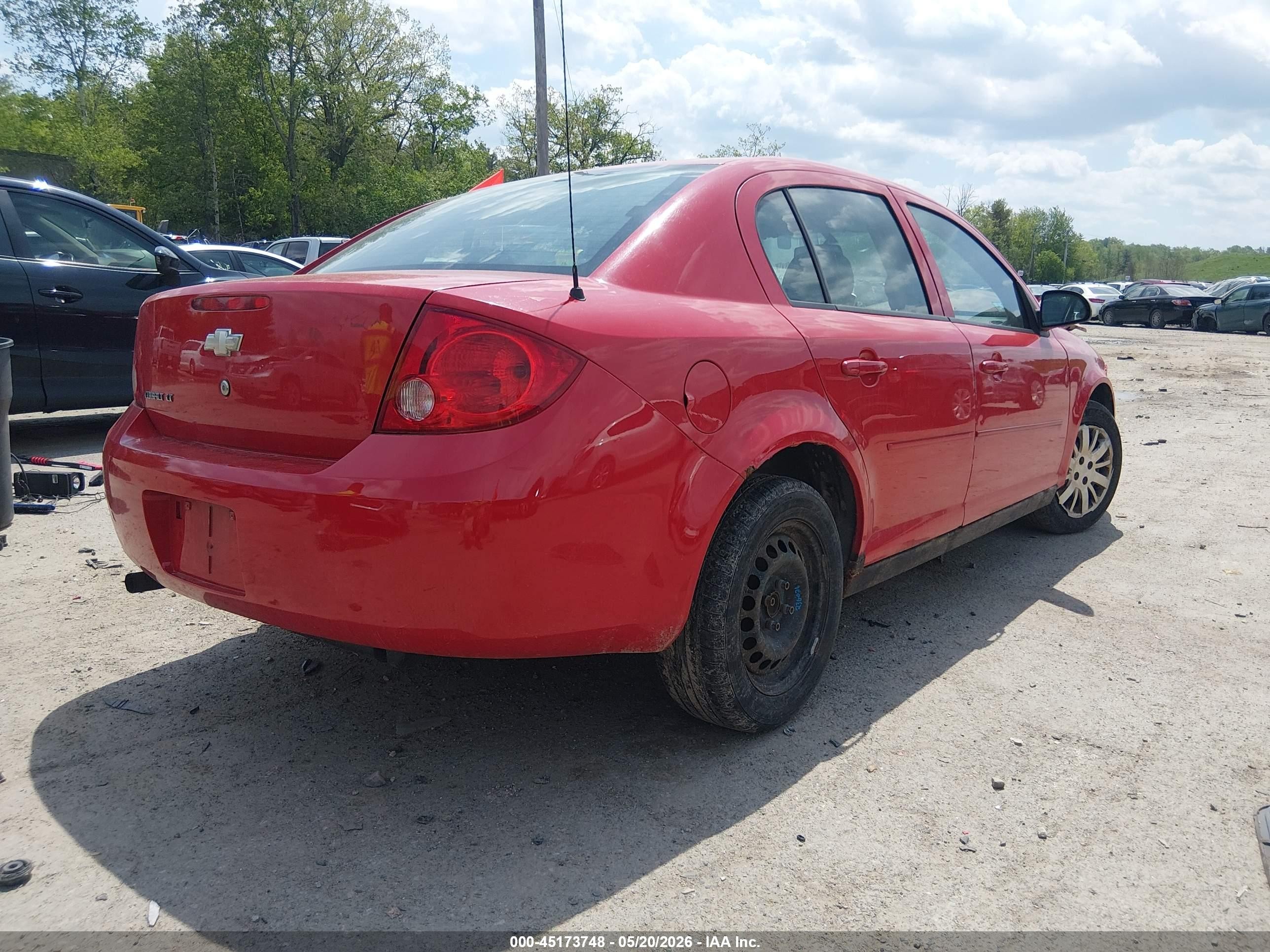 2010 Chevrolet Cobalt Lt Red vin: 1G1AD5F52A7171276