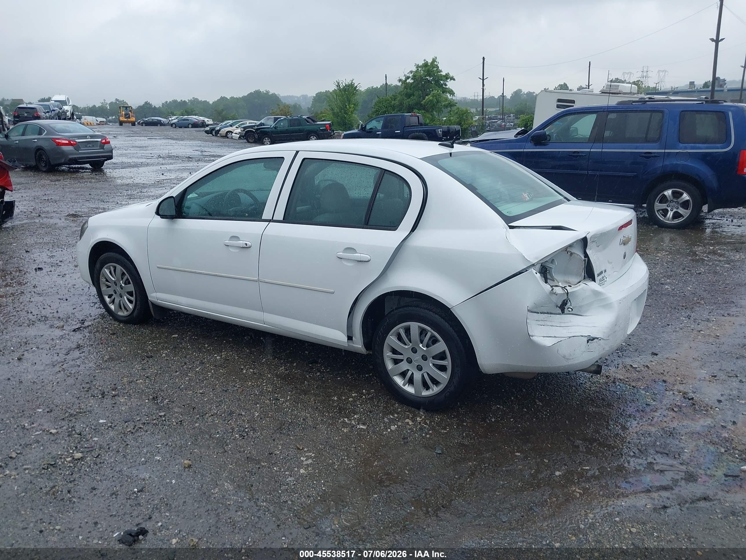 2010 Chevrolet Cobalt Lt White vin: 1G1AD5F53A7153630