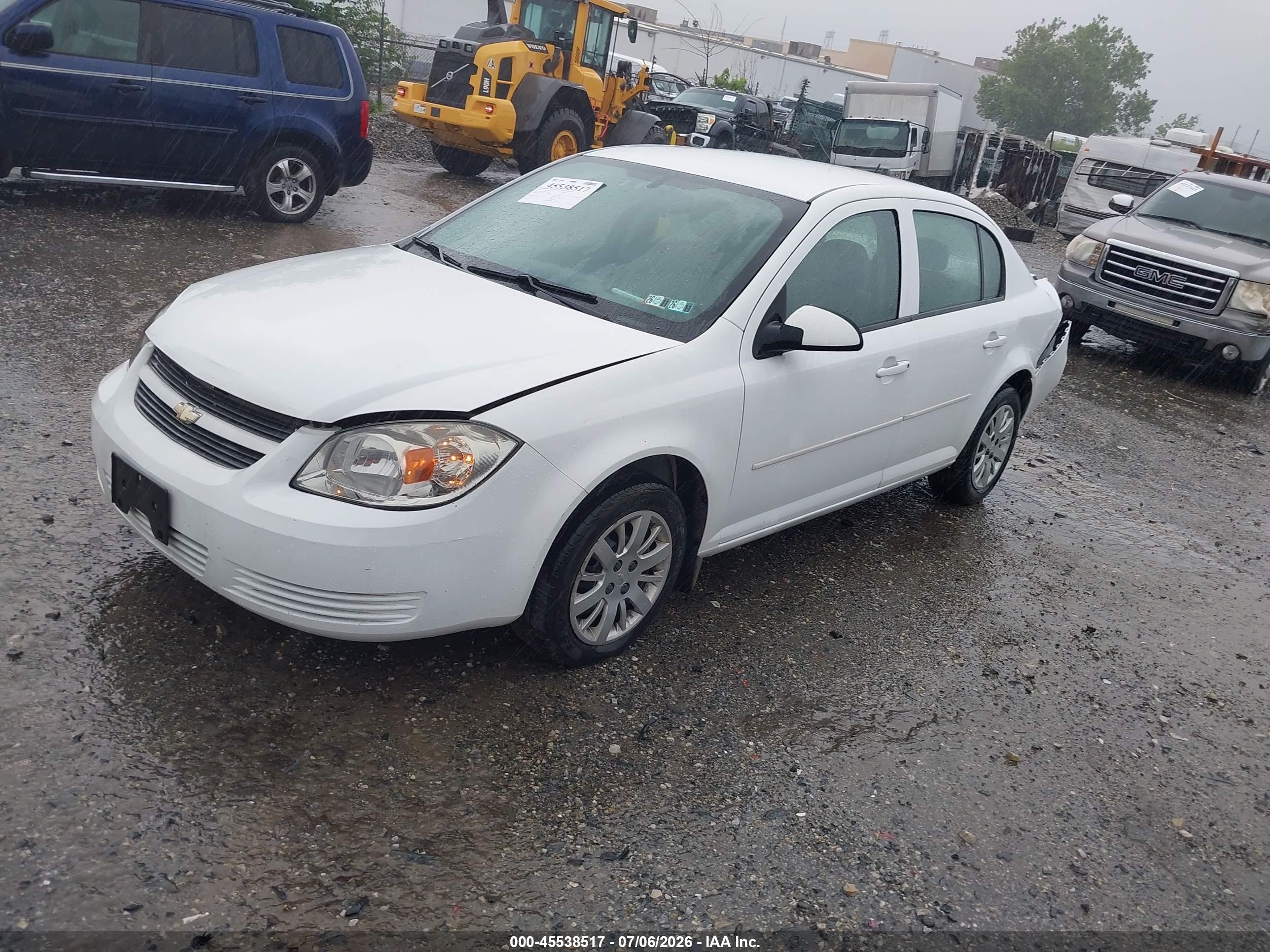 2010 Chevrolet Cobalt Lt White vin: 1G1AD5F53A7153630