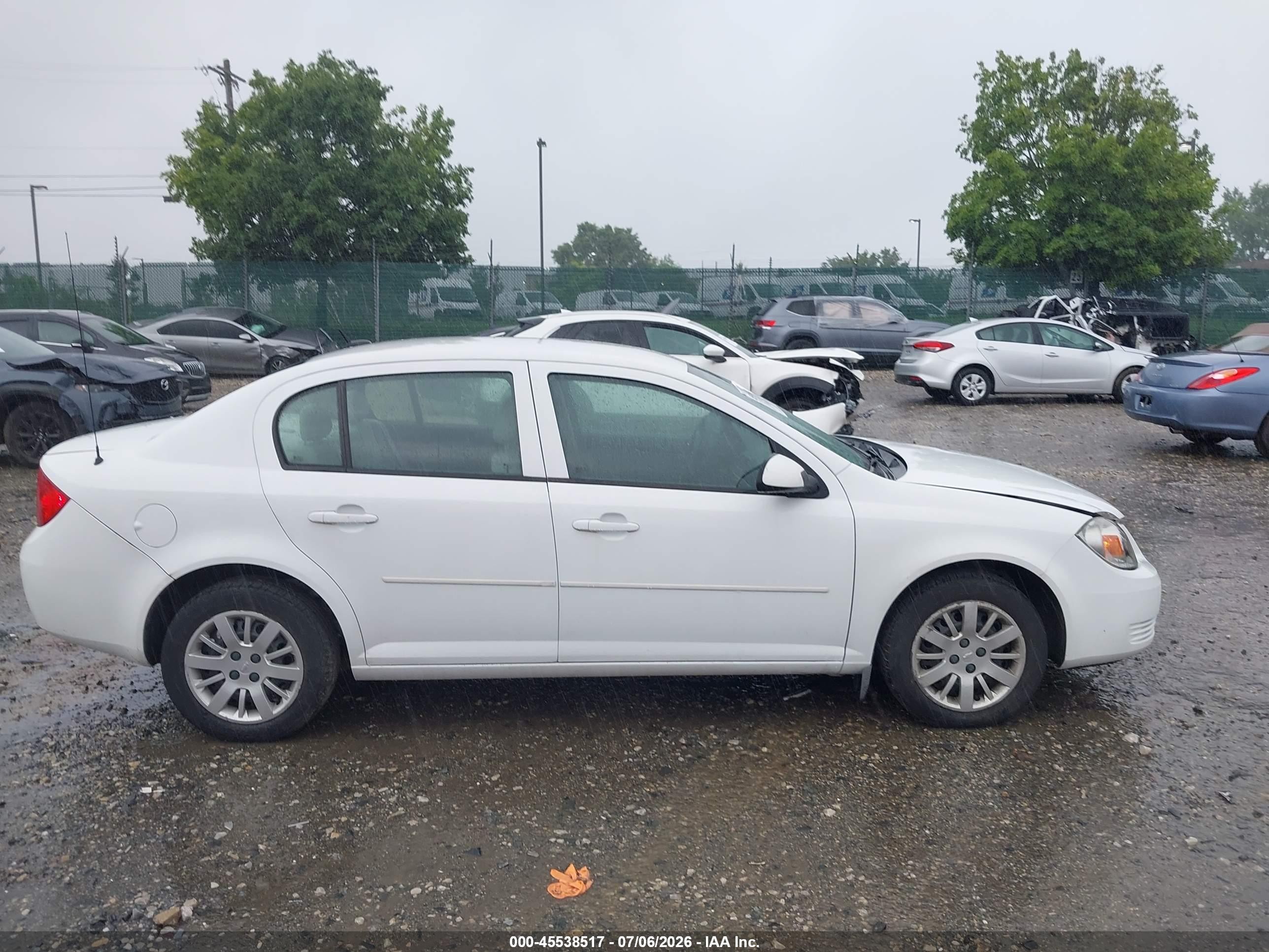 2010 Chevrolet Cobalt Lt White vin: 1G1AD5F53A7153630