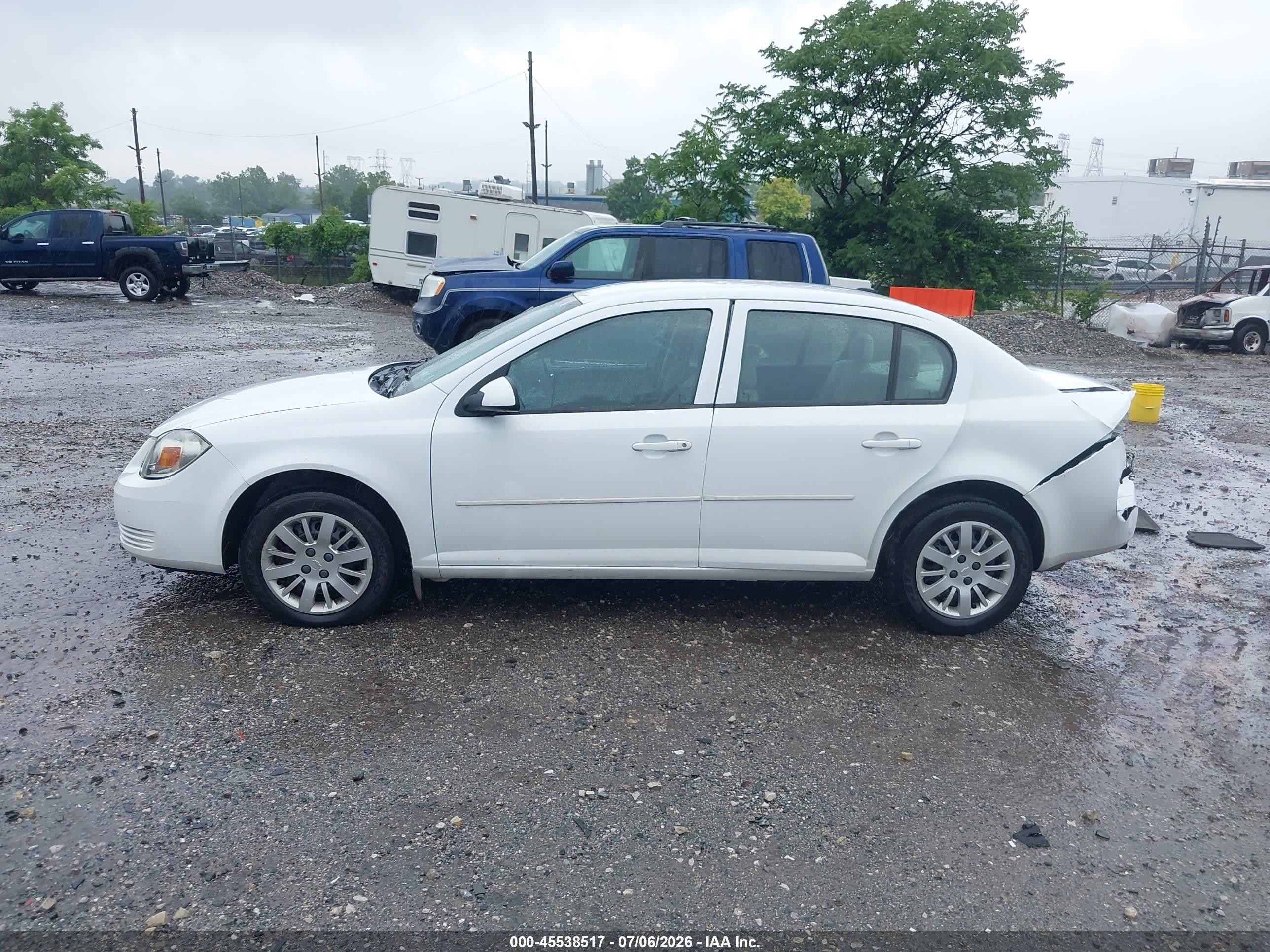2010 Chevrolet Cobalt Lt White vin: 1G1AD5F53A7153630