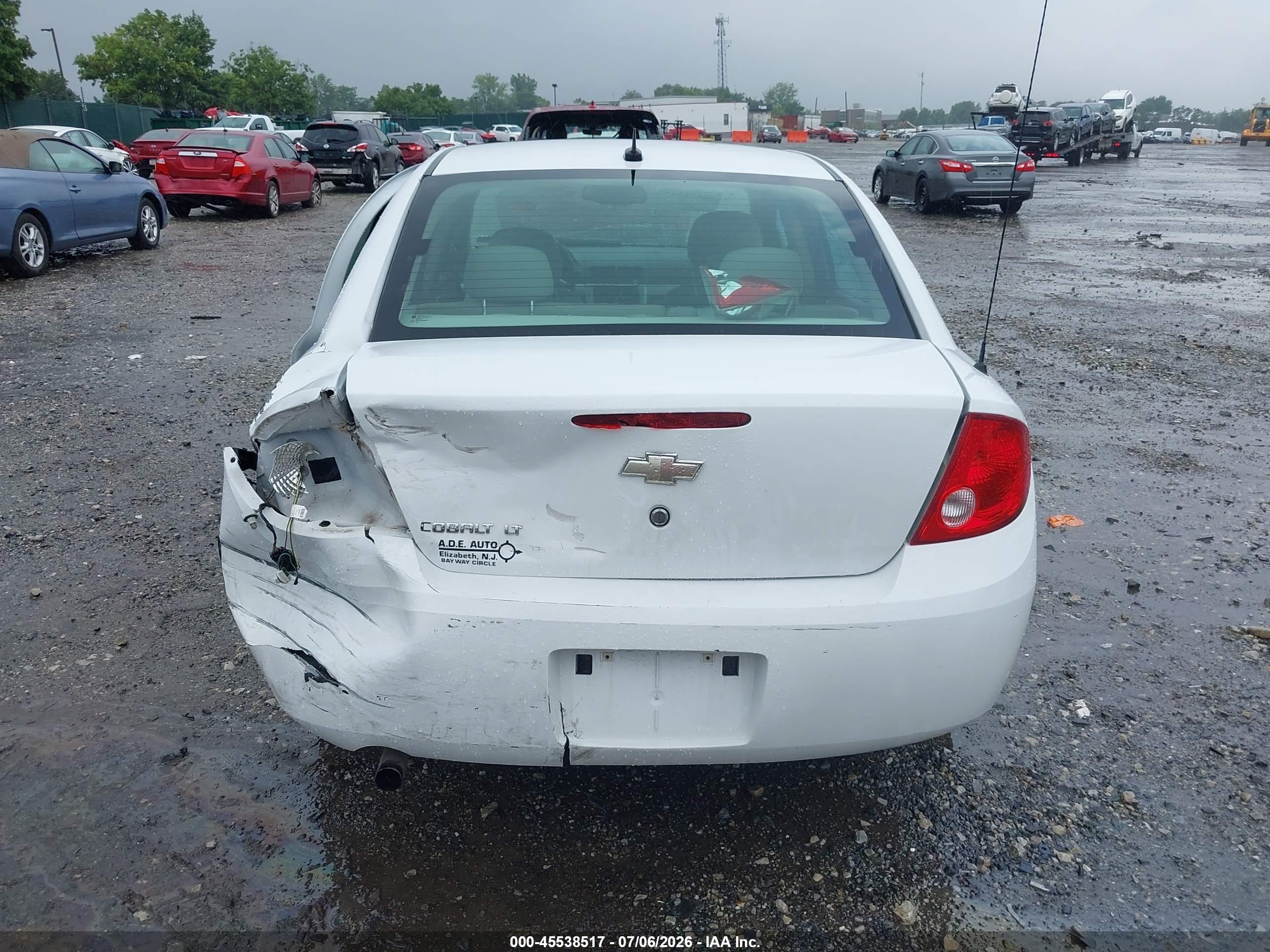 2010 Chevrolet Cobalt Lt White vin: 1G1AD5F53A7153630