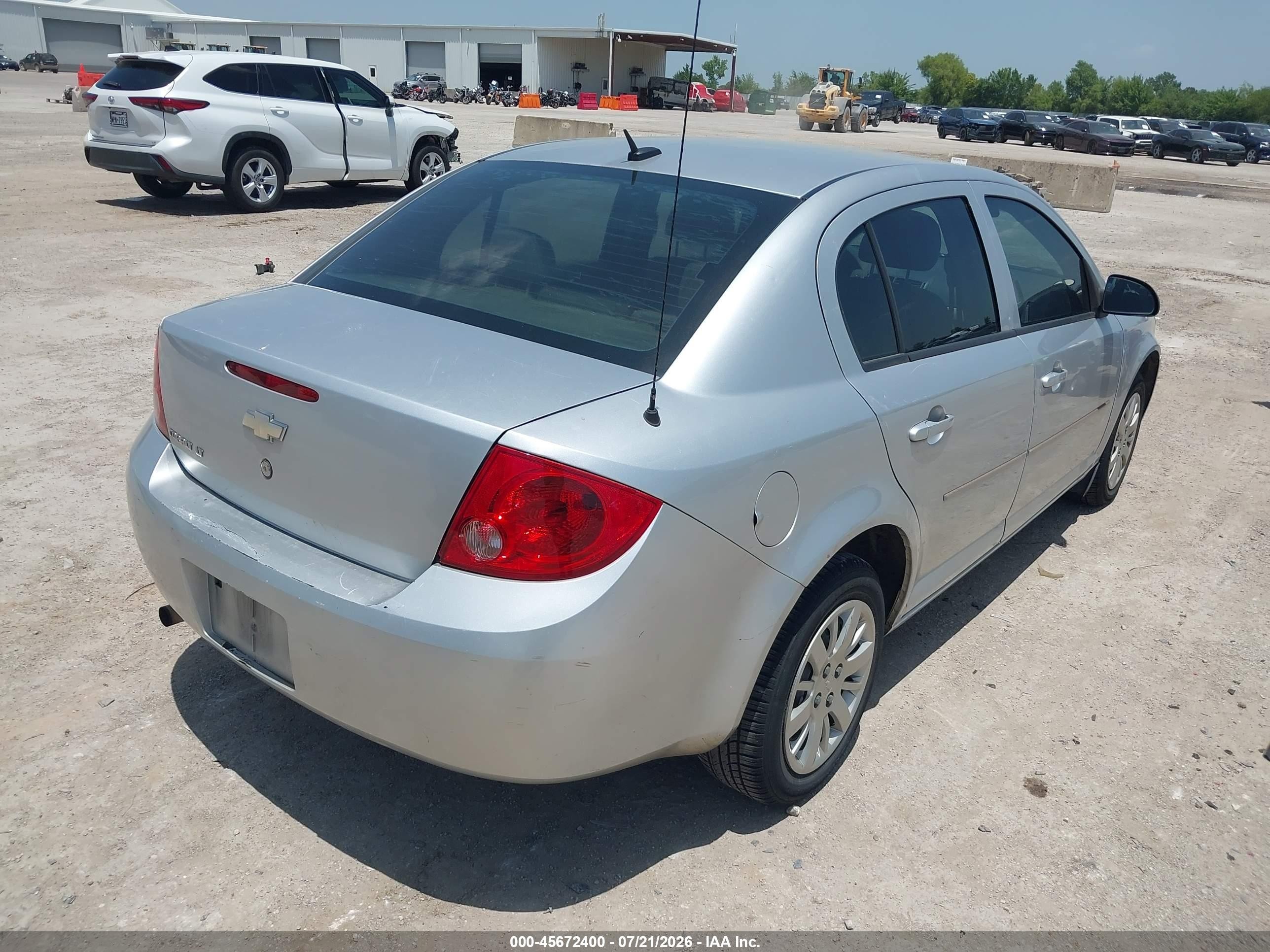 2010 Chevrolet Cobalt Lt Silver vin: 1G1AD5F54A7129014
