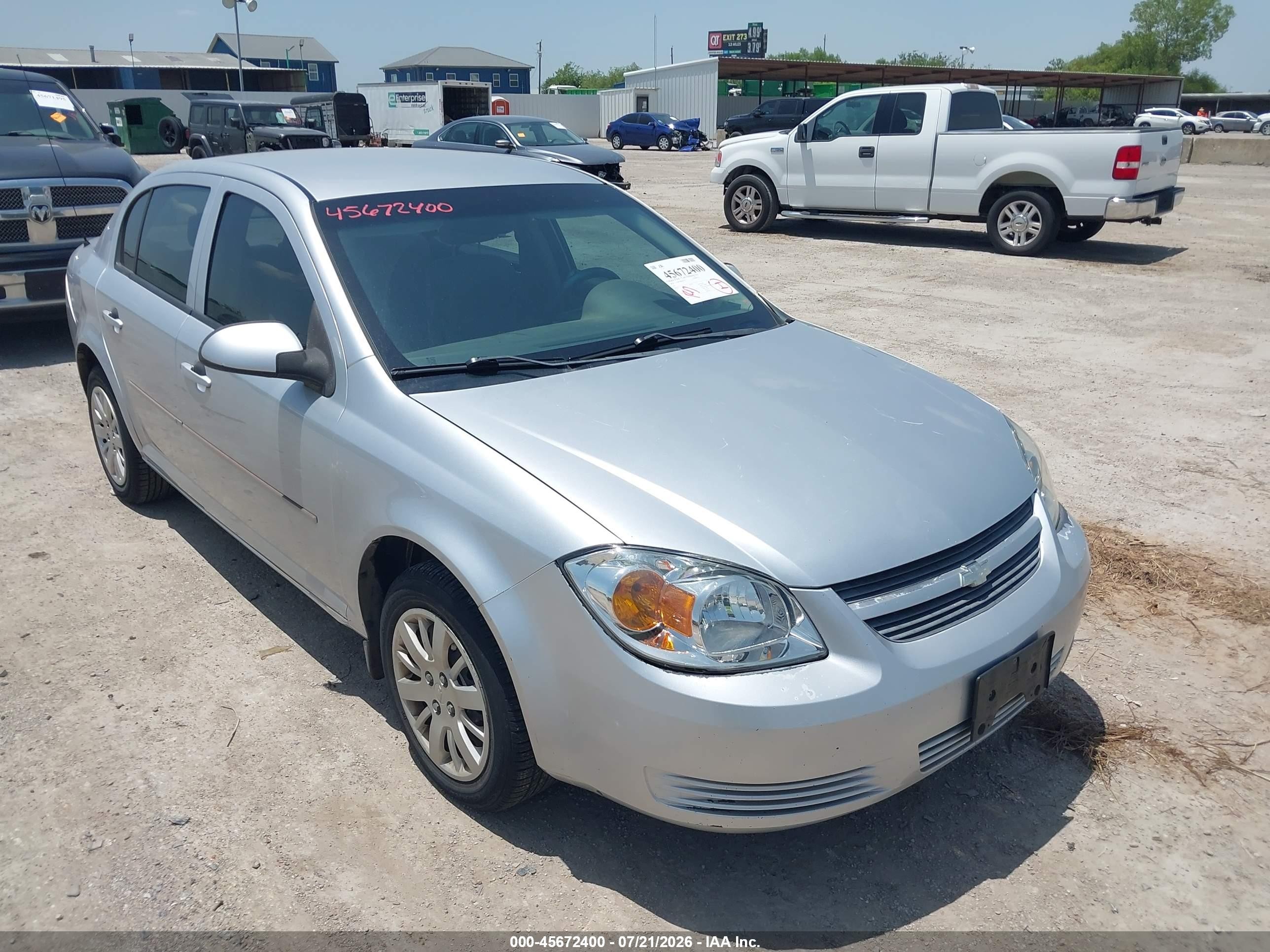 2010 Chevrolet Cobalt Lt Silver vin: 1G1AD5F54A7129014