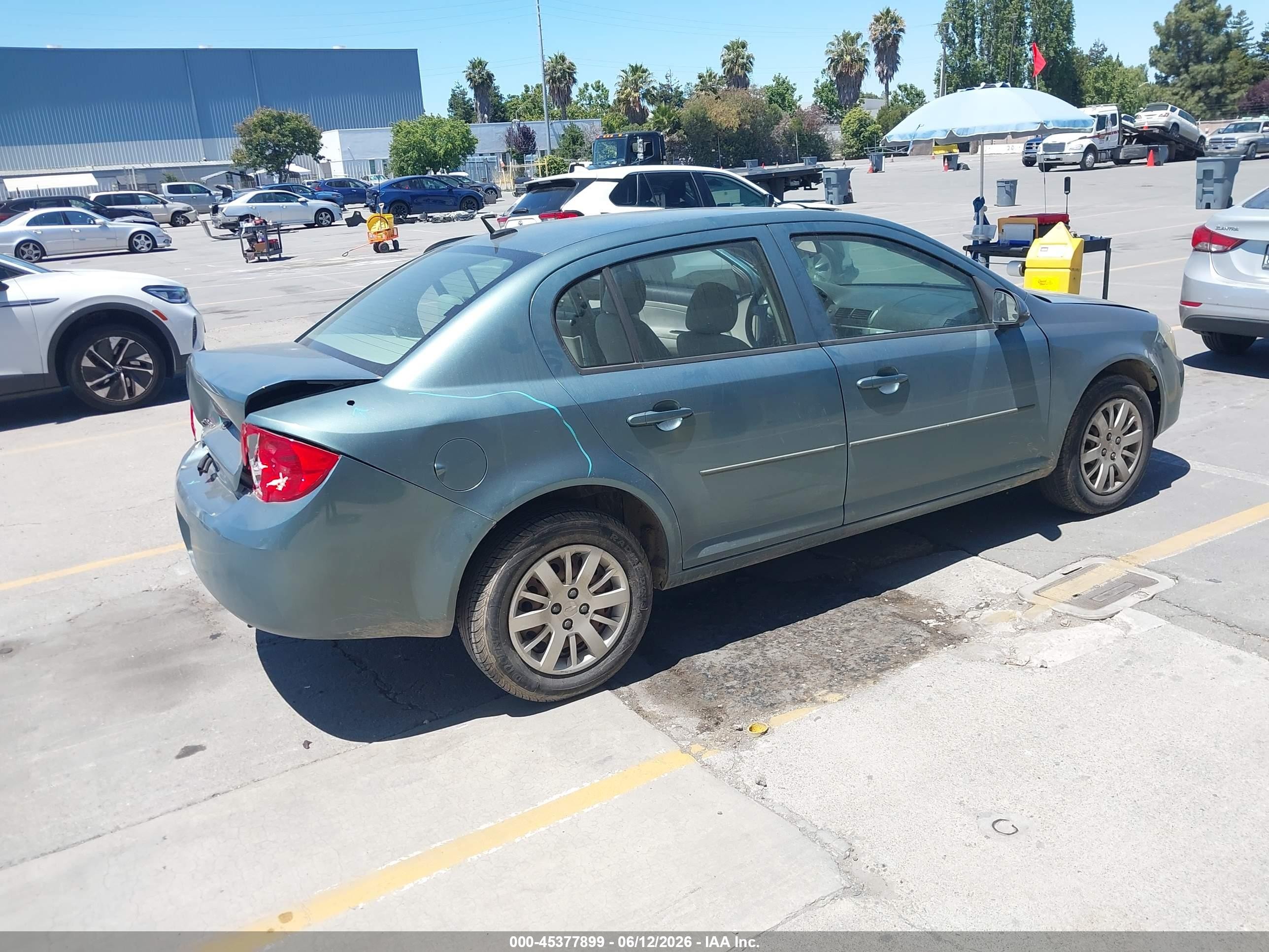 2010 Chevrolet Cobalt Lt Teal vin: 1G1AD5F54A7156956