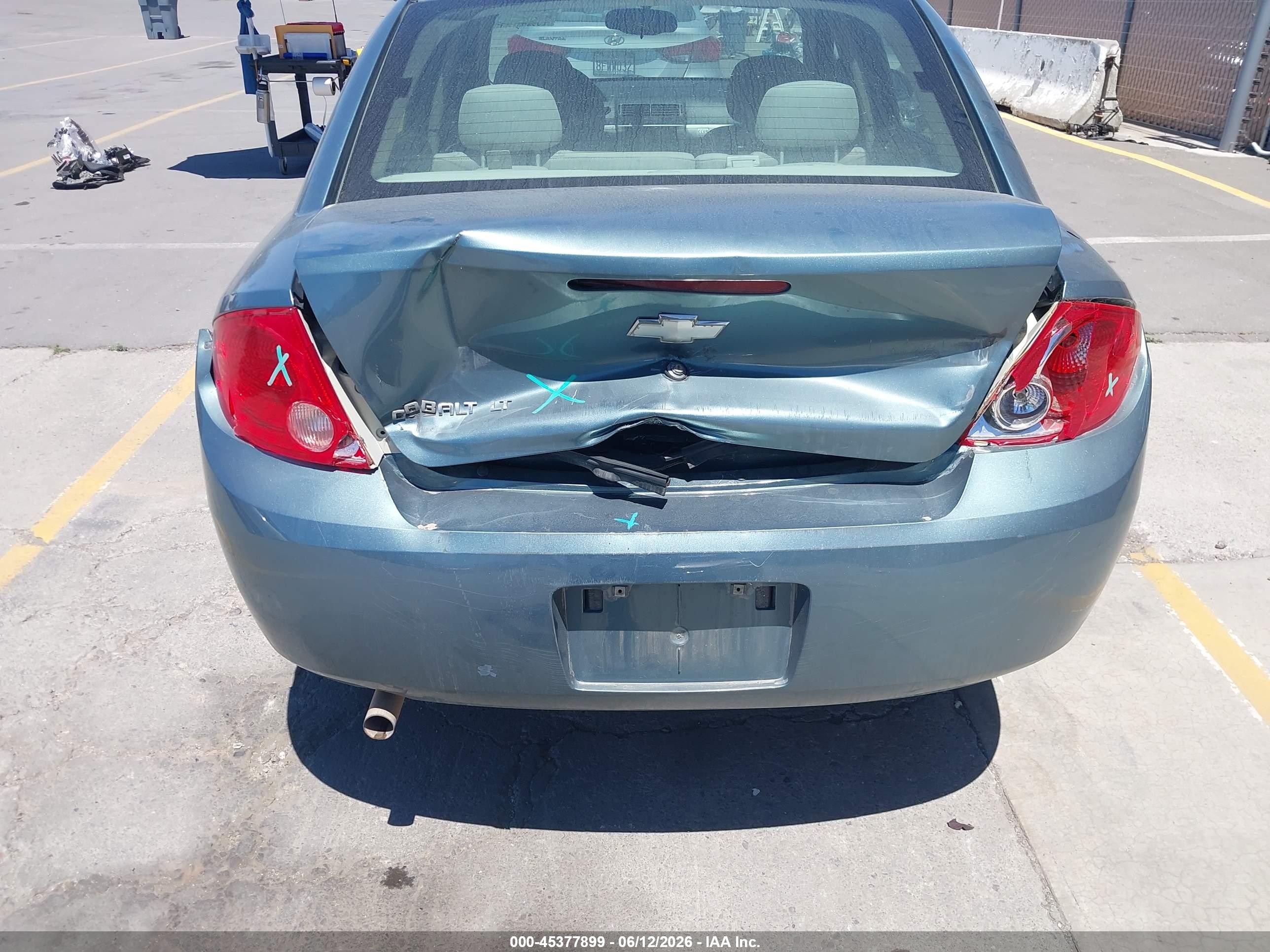 2010 Chevrolet Cobalt Lt Teal vin: 1G1AD5F54A7156956