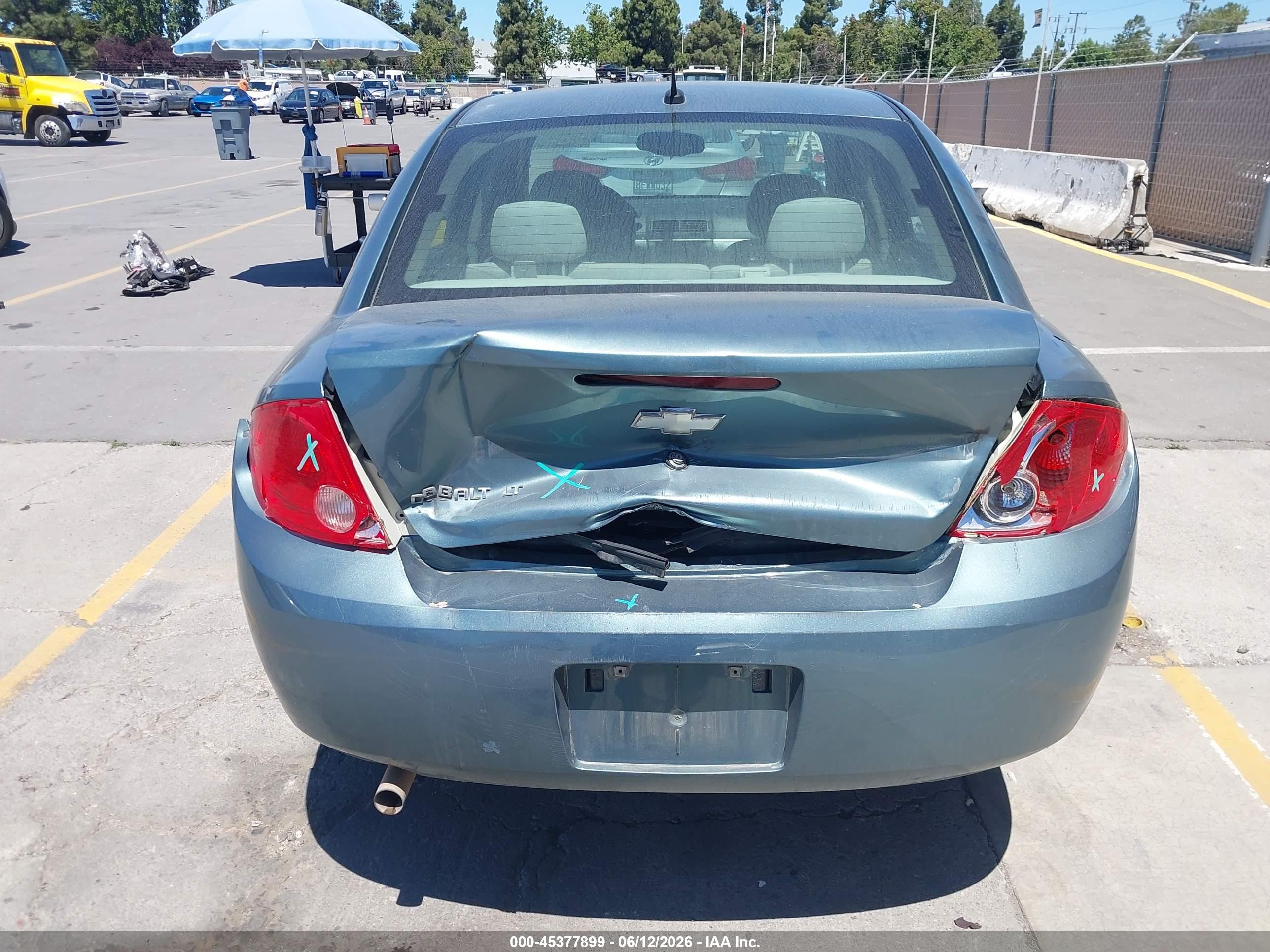 2010 Chevrolet Cobalt Lt Teal vin: 1G1AD5F54A7156956