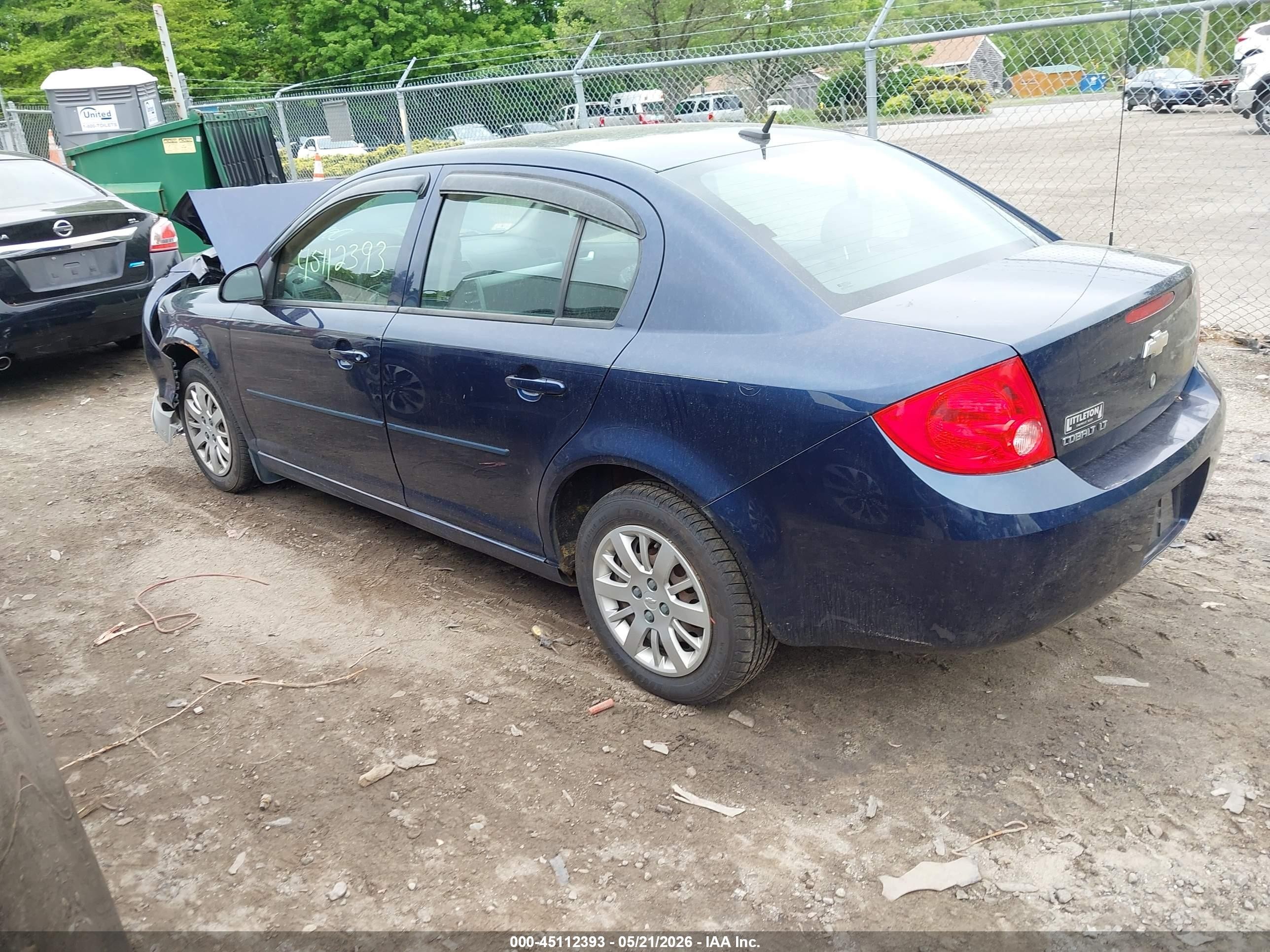 2010 Chevrolet Cobalt Lt Синий vin: 1G1AD5F54A7216864