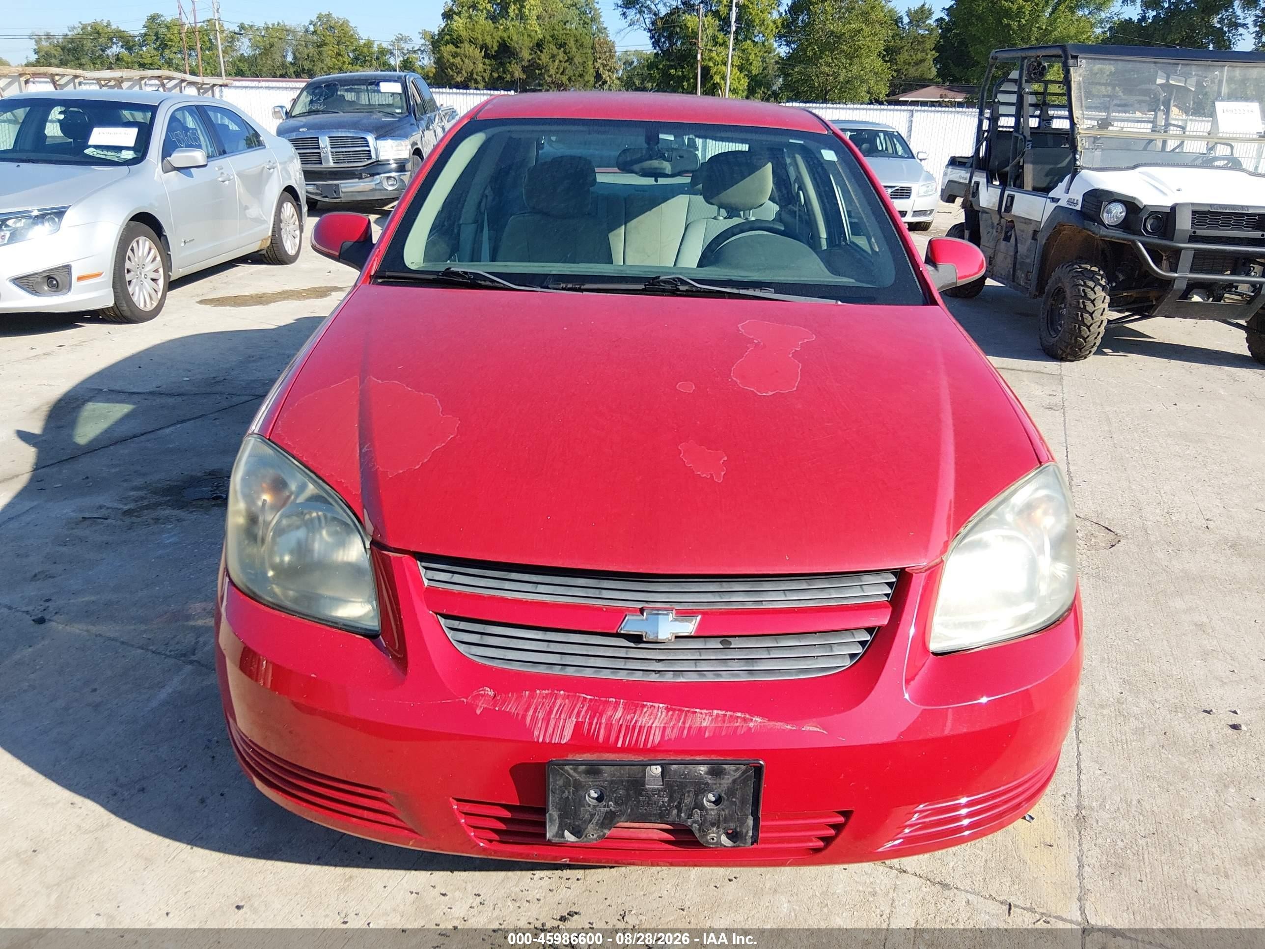 2010 Chevrolet Cobalt Lt Red vin: 1G1AD5F55A7145609