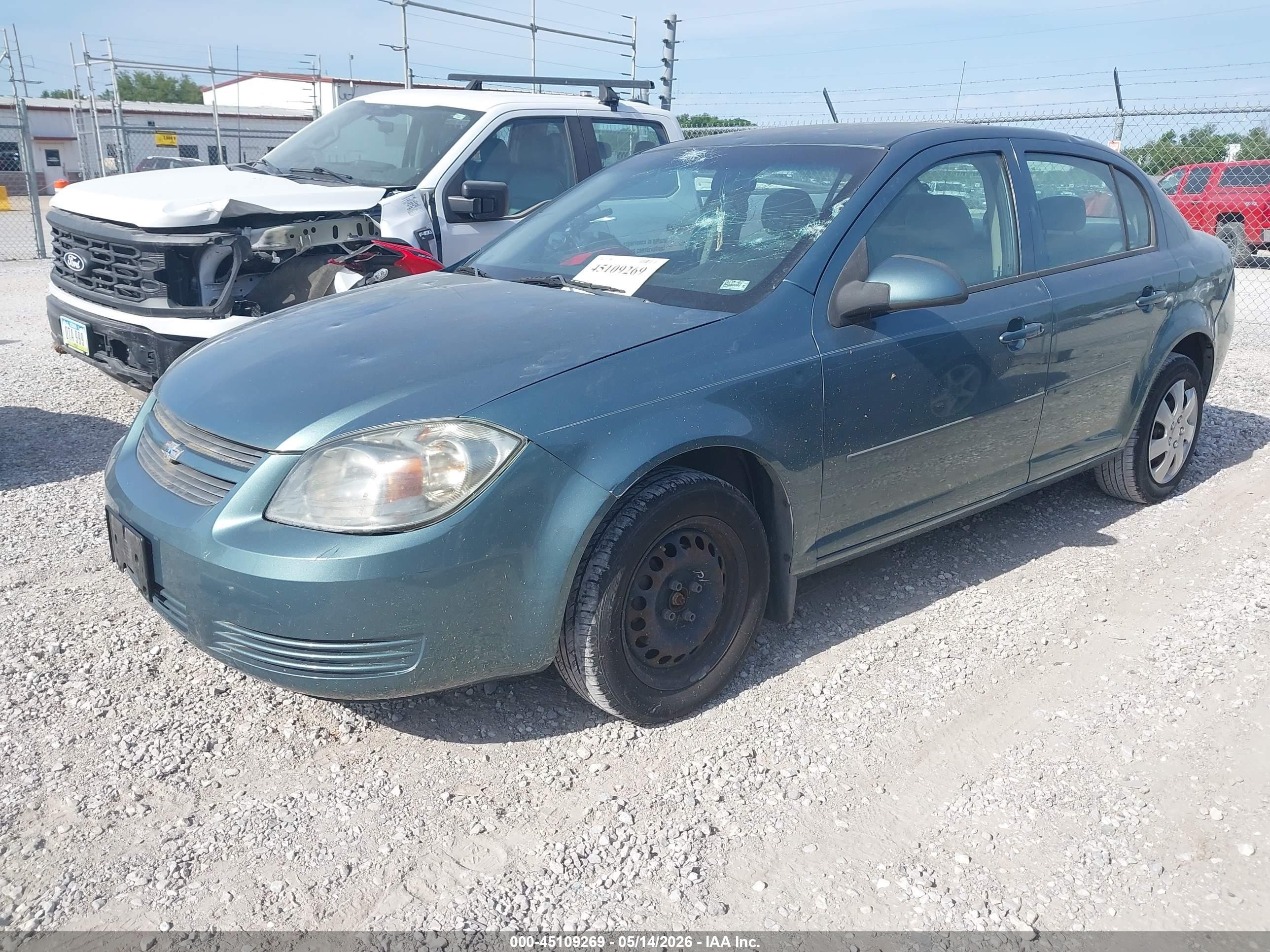 2010 Chevrolet Cobalt Lt Green vin: 1G1AD5F56A7143447