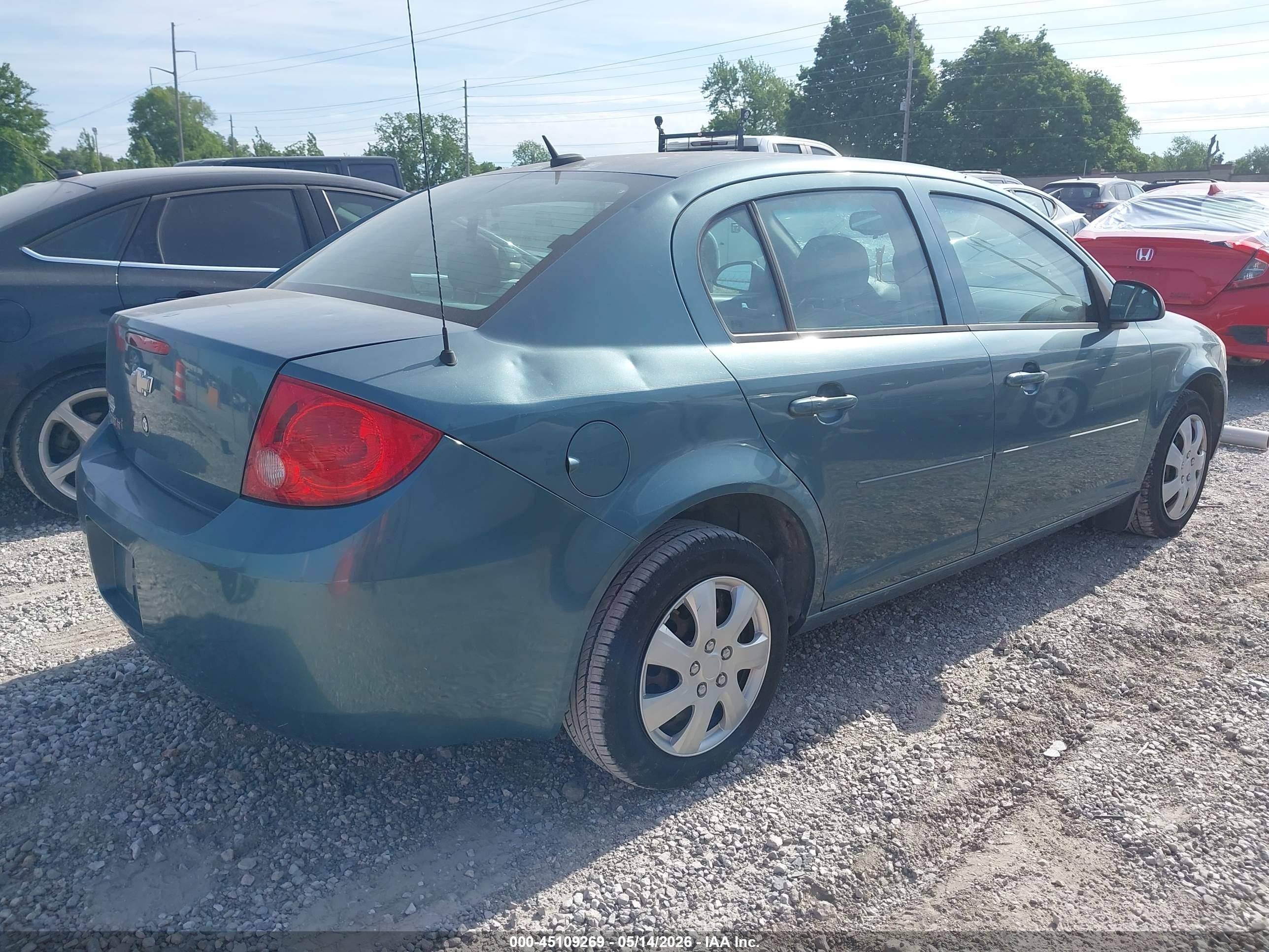 2010 Chevrolet Cobalt Lt Green vin: 1G1AD5F56A7143447