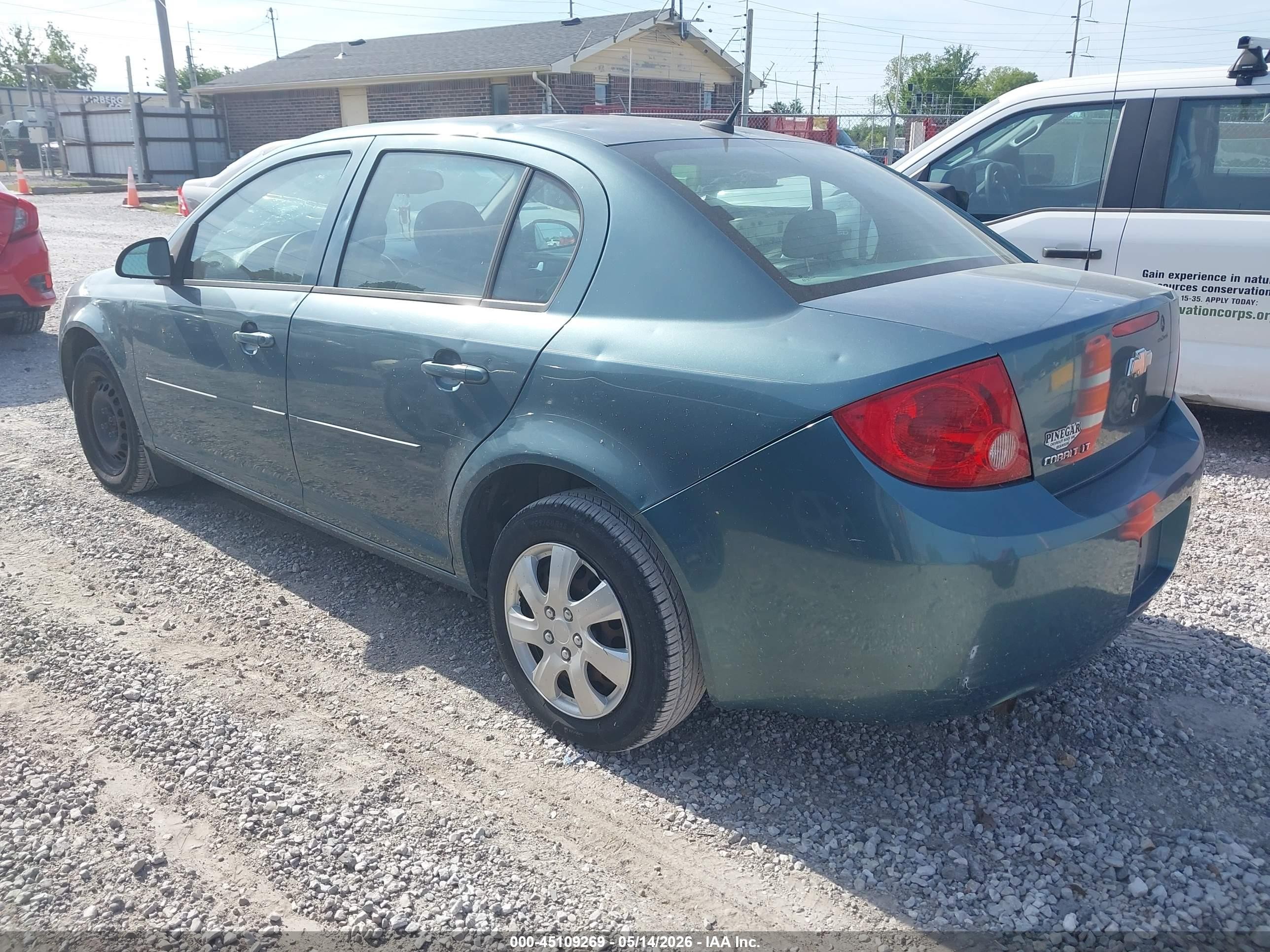 2010 Chevrolet Cobalt Lt Green vin: 1G1AD5F56A7143447