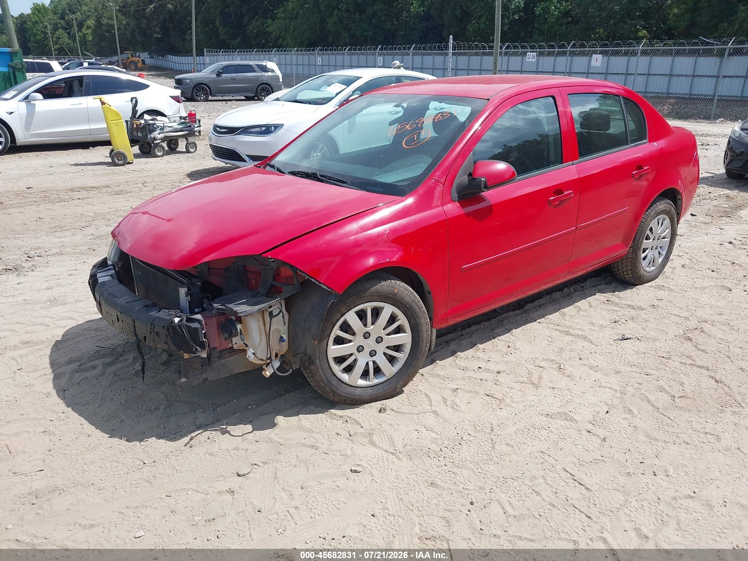 2010 Chevrolet Cobalt Lt Red vin: 1G1AD5F56A7165240