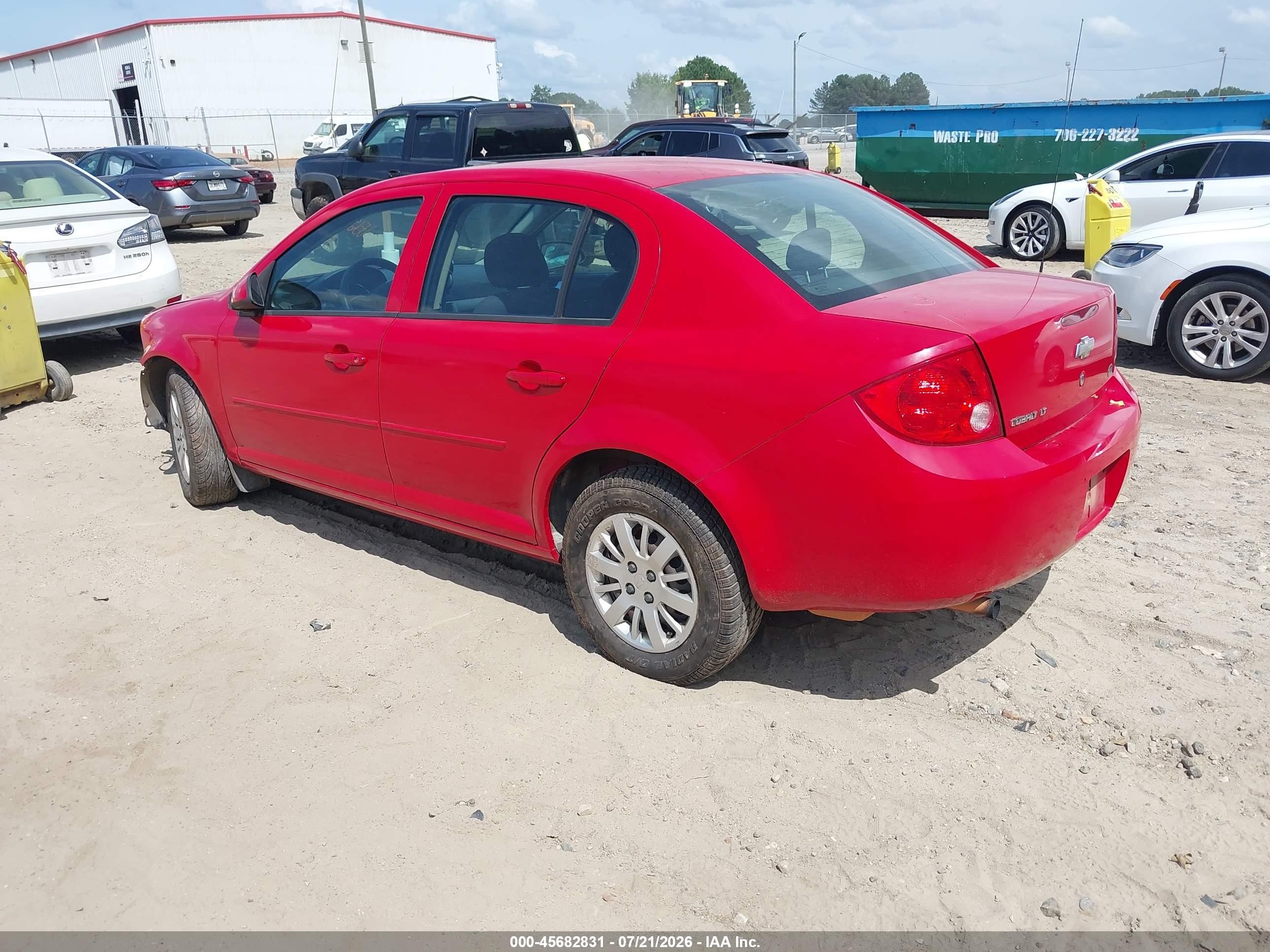 2010 Chevrolet Cobalt Lt Red vin: 1G1AD5F56A7165240