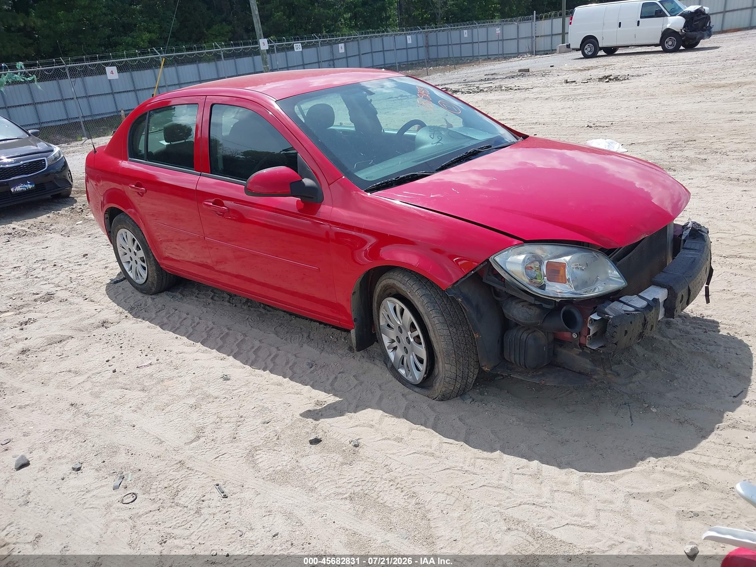 2010 Chevrolet Cobalt Lt Red vin: 1G1AD5F56A7165240