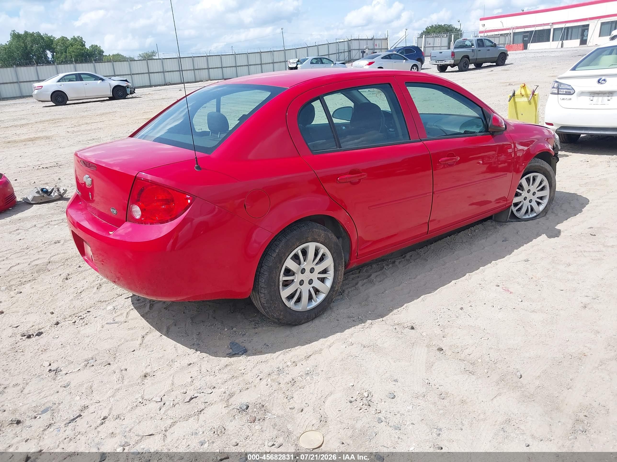 2010 Chevrolet Cobalt Lt Red vin: 1G1AD5F56A7165240