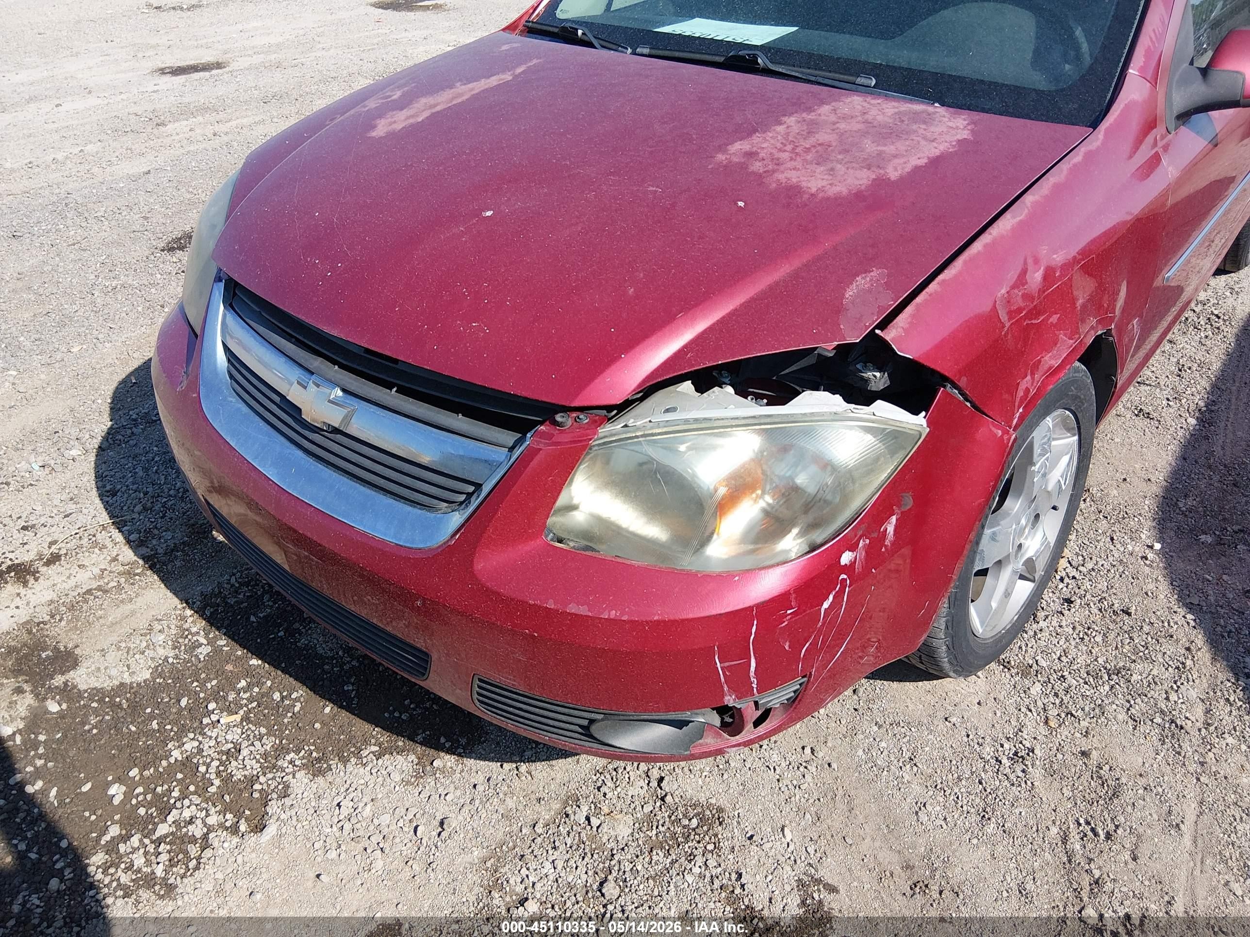2010 Chevrolet Cobalt Lt Red vin: 1G1AD5F56A7240325