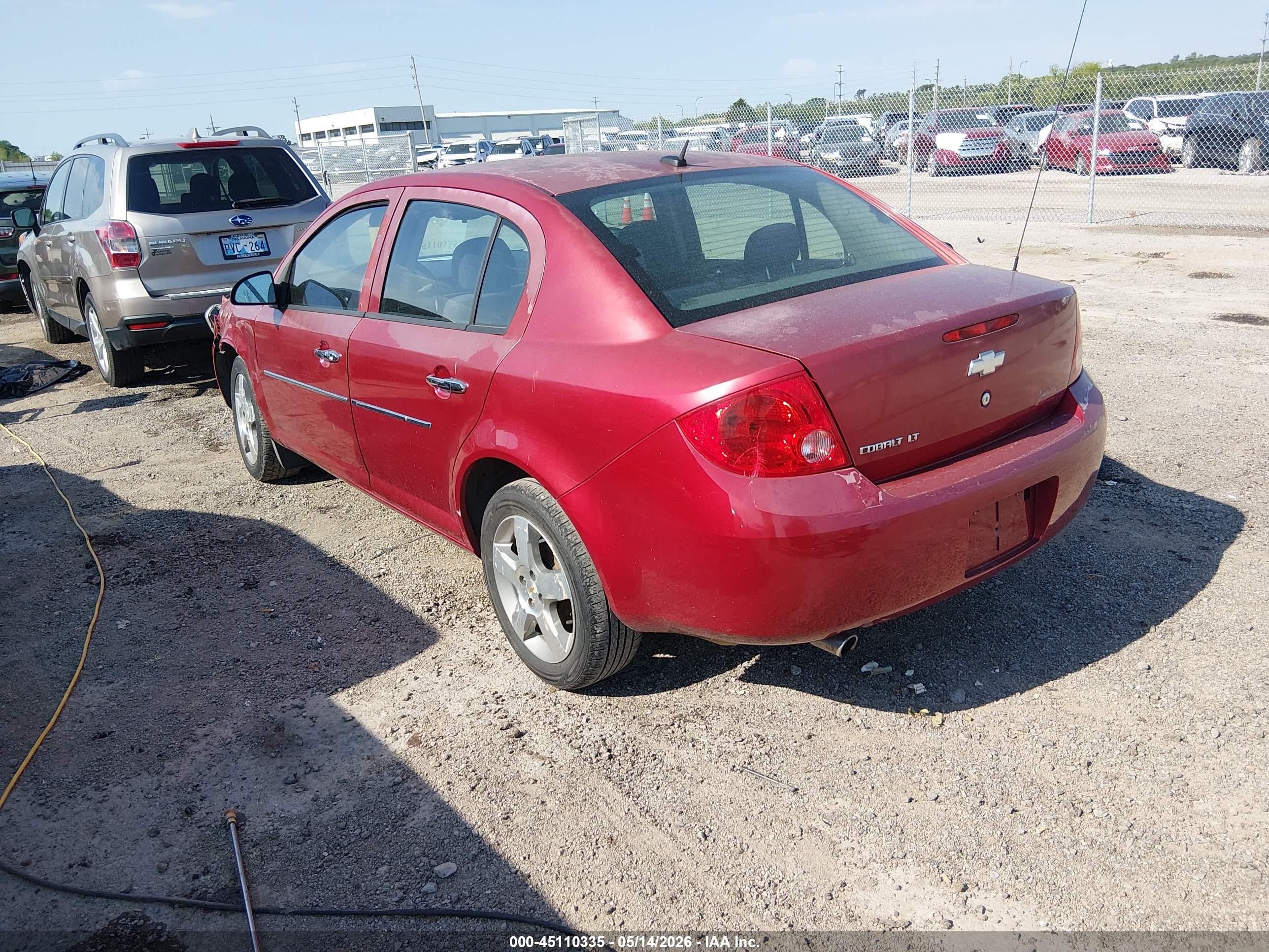 2010 Chevrolet Cobalt Lt Red vin: 1G1AD5F56A7240325