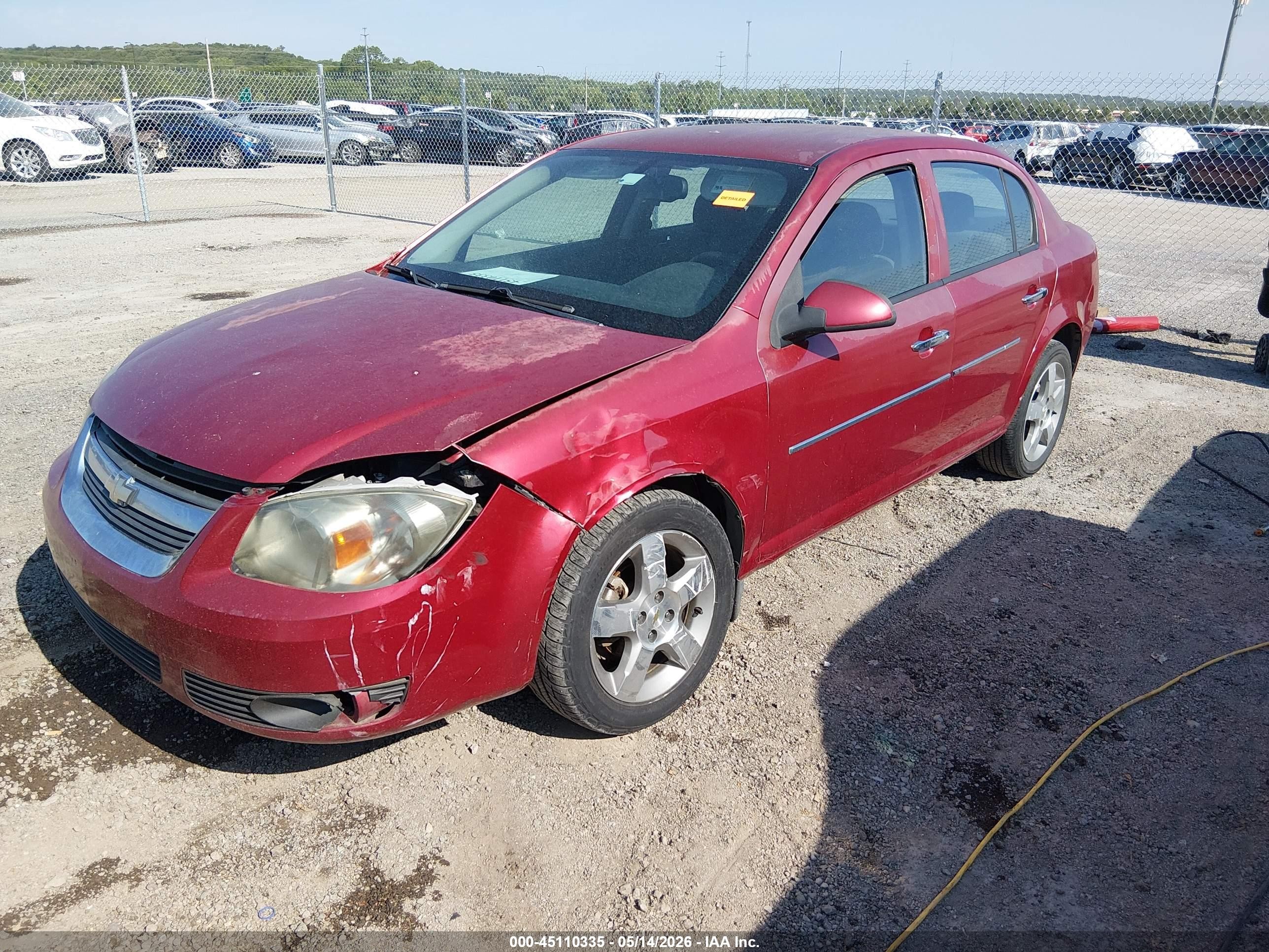 2010 Chevrolet Cobalt Lt Red vin: 1G1AD5F56A7240325