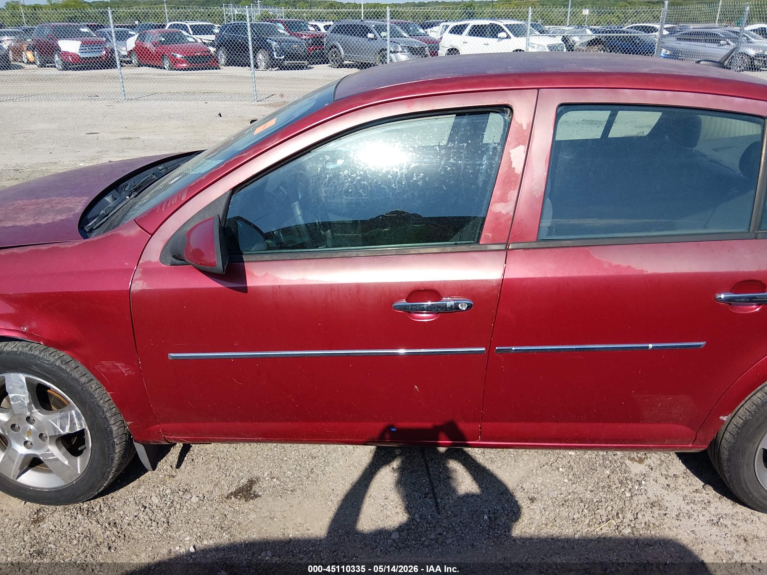2010 Chevrolet Cobalt Lt Red vin: 1G1AD5F56A7240325