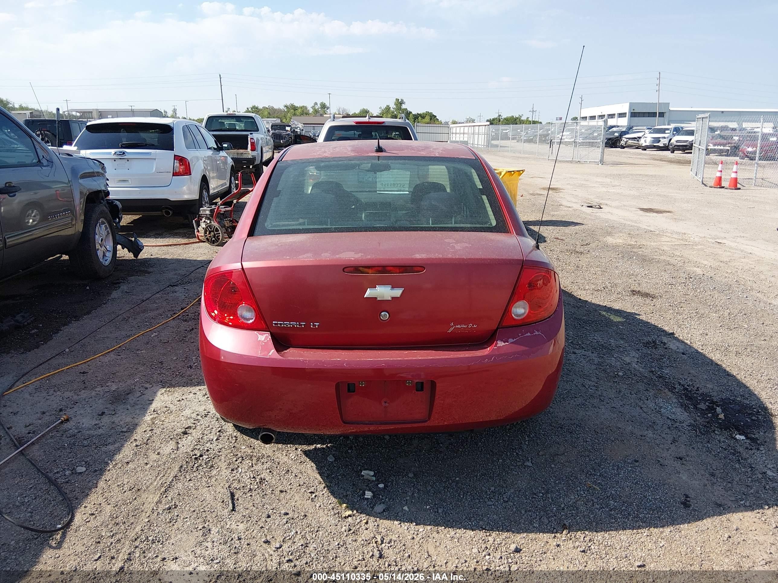 2010 Chevrolet Cobalt Lt Red vin: 1G1AD5F56A7240325