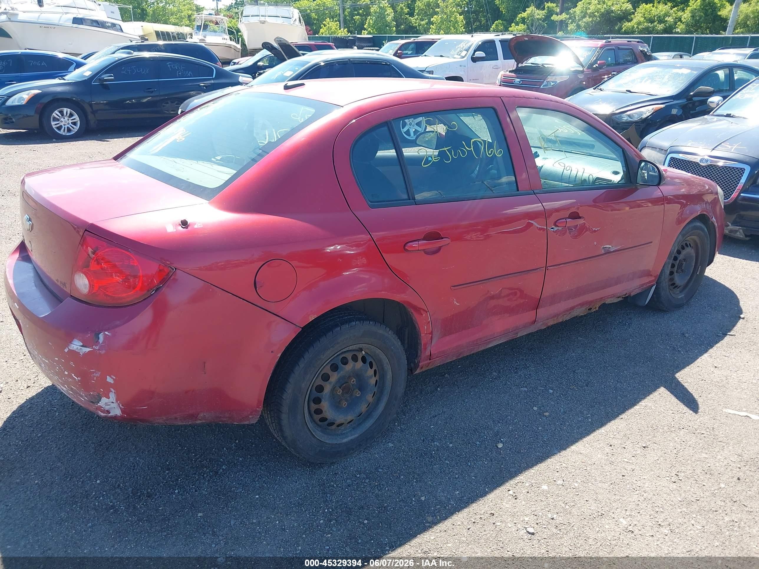 2010 Chevrolet Cobalt Lt Red vin: 1G1AD5F57A7125040