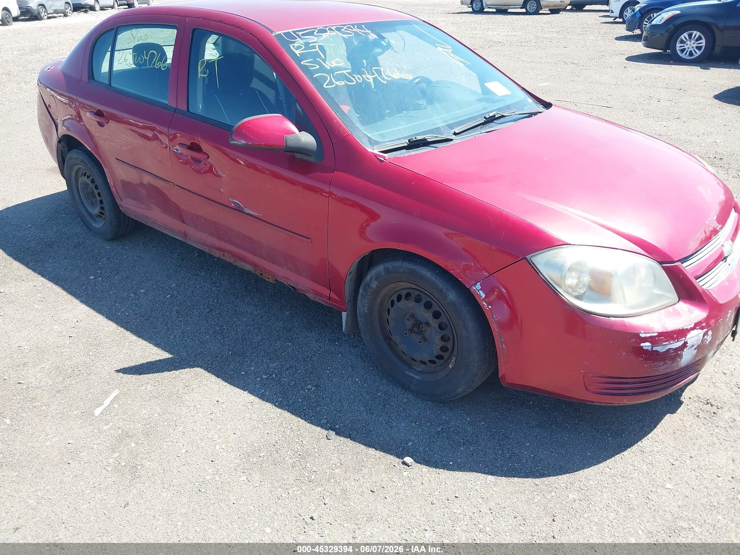 2010 Chevrolet Cobalt Lt Red vin: 1G1AD5F57A7125040