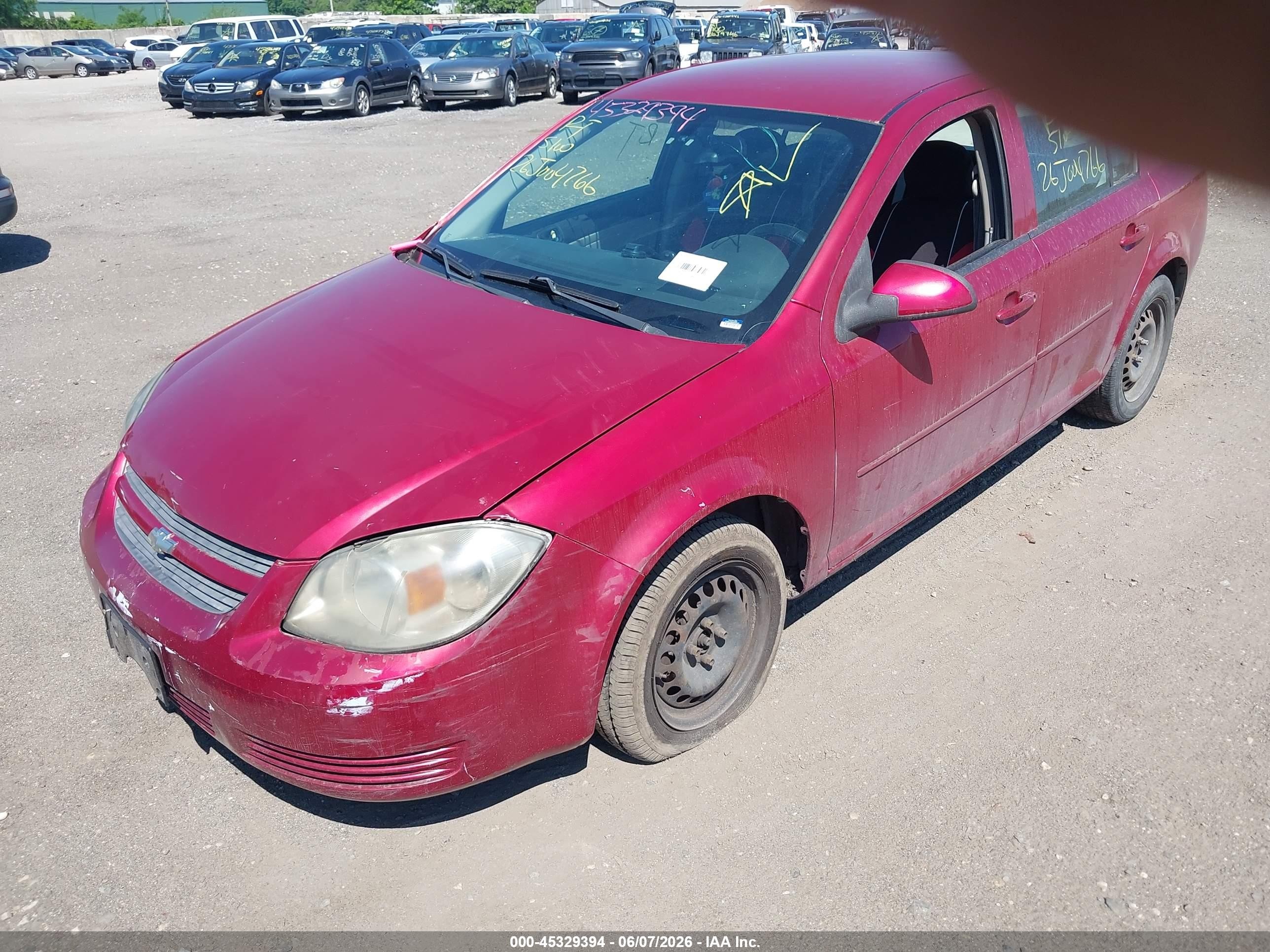 2010 Chevrolet Cobalt Lt Red vin: 1G1AD5F57A7125040