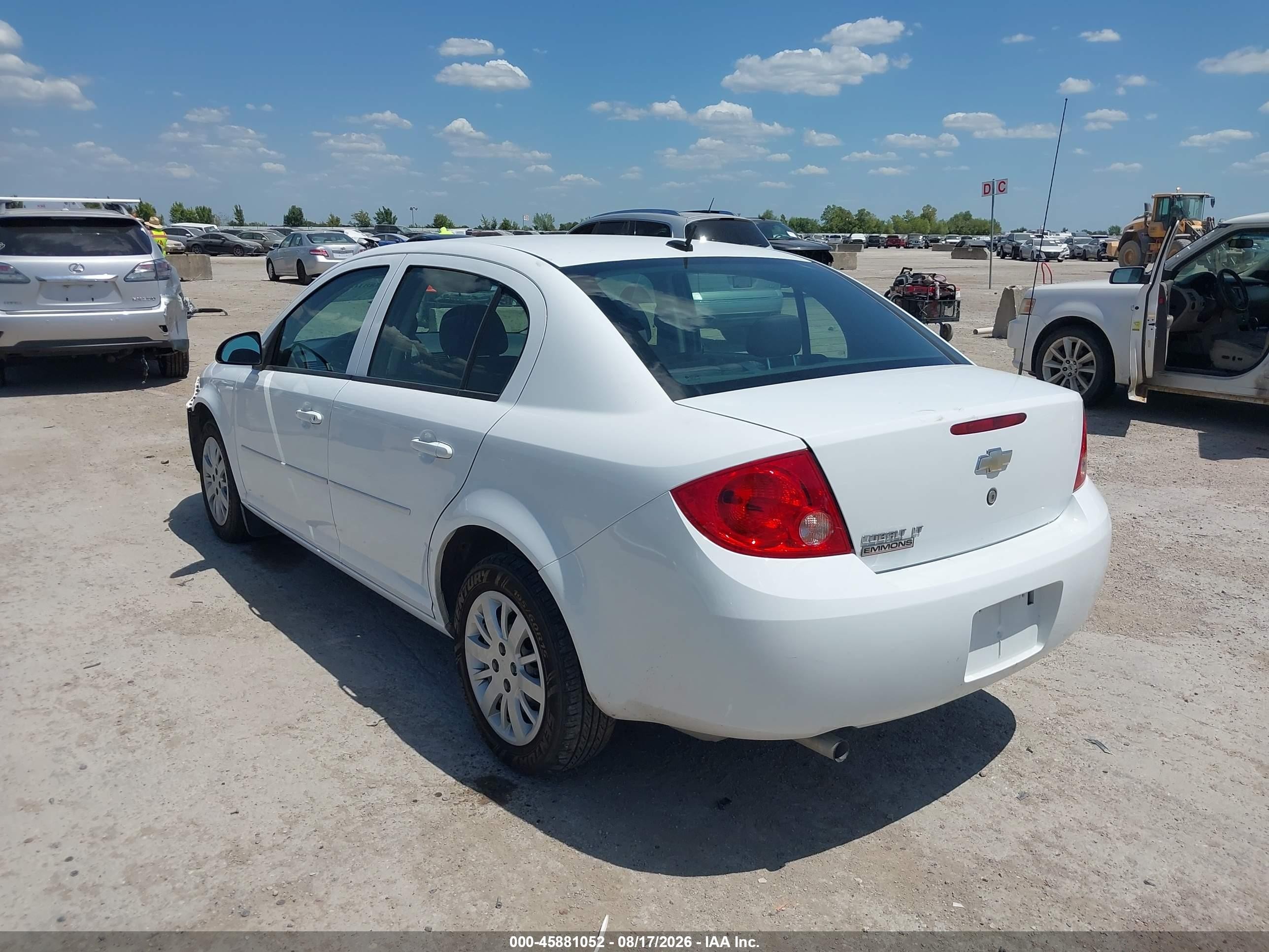 2010 Chevrolet Cobalt 1lt White vin: 1G1AD5F57A7164159