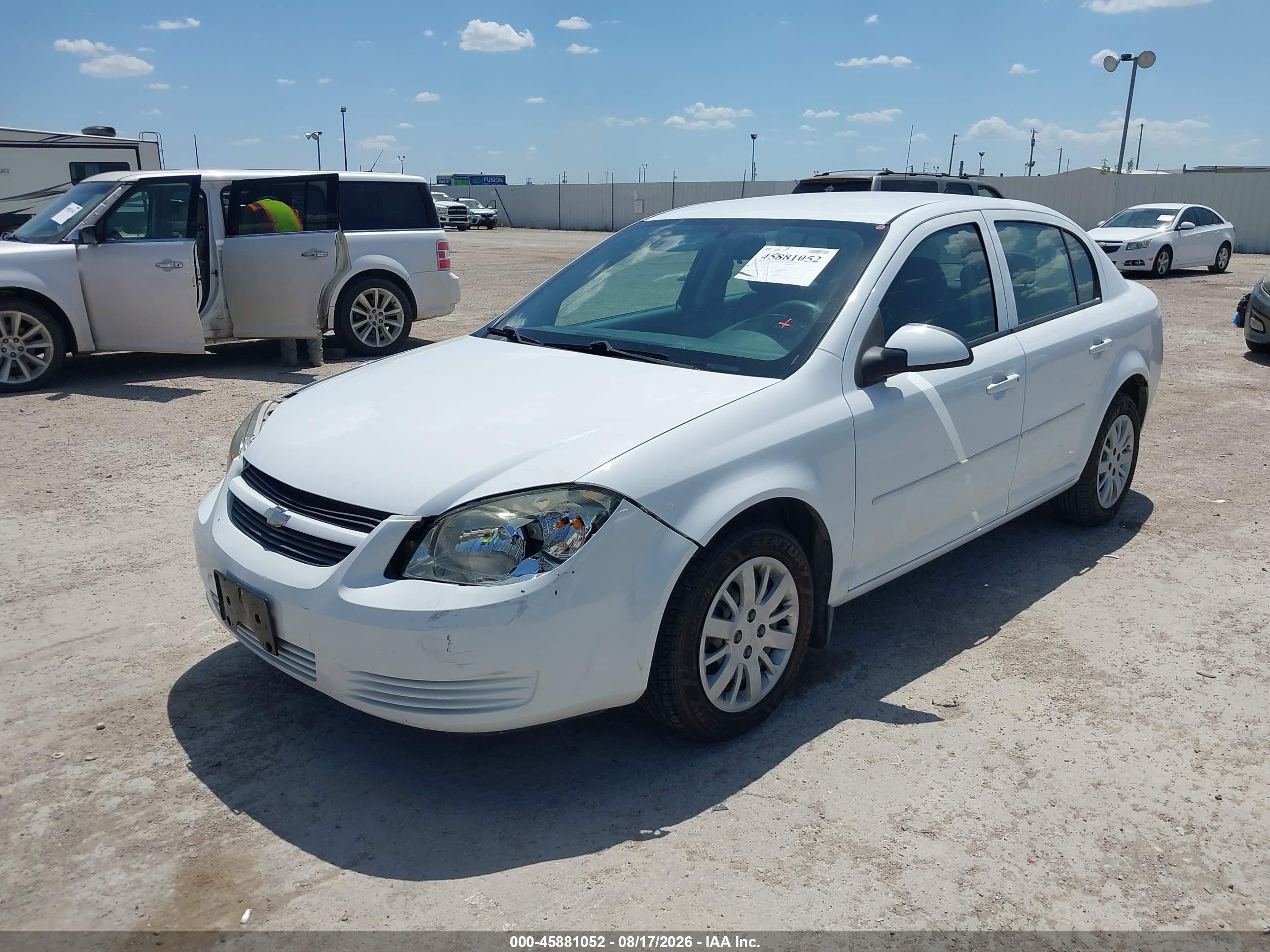2010 Chevrolet Cobalt 1lt White vin: 1G1AD5F57A7164159