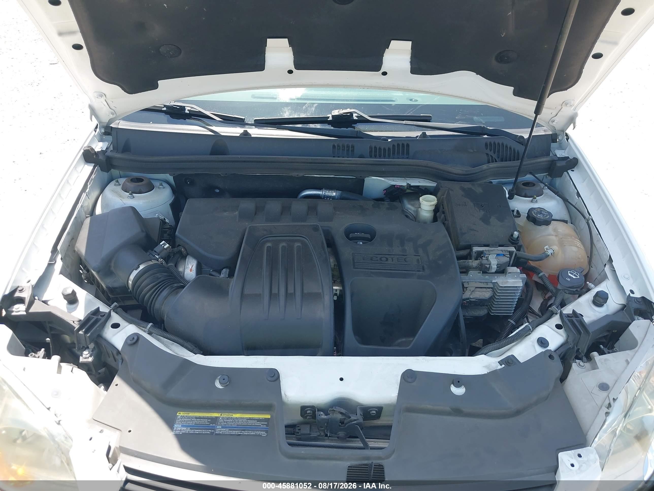 2010 Chevrolet Cobalt 1lt White vin: 1G1AD5F57A7164159