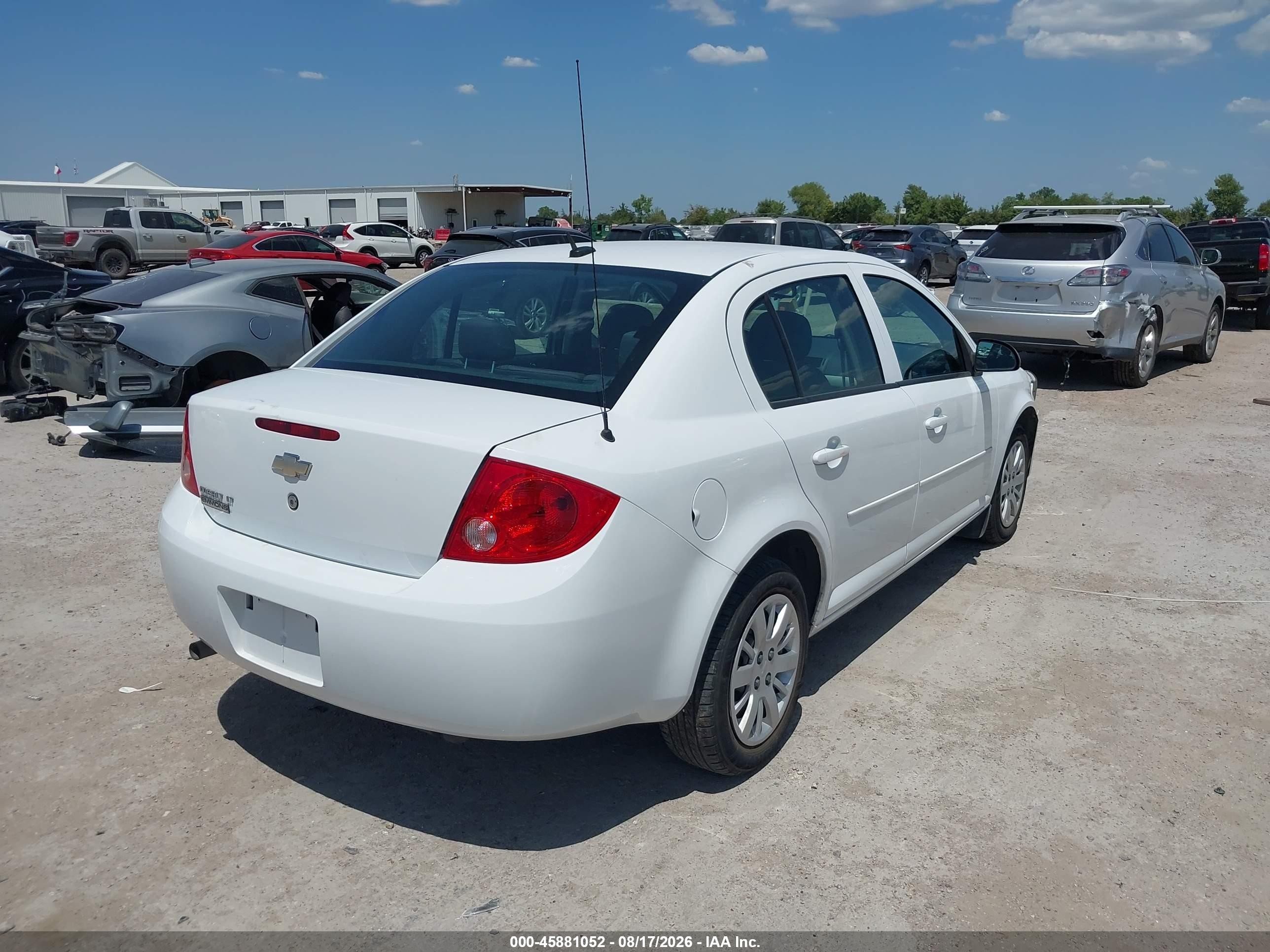 2010 Chevrolet Cobalt 1lt White vin: 1G1AD5F57A7164159