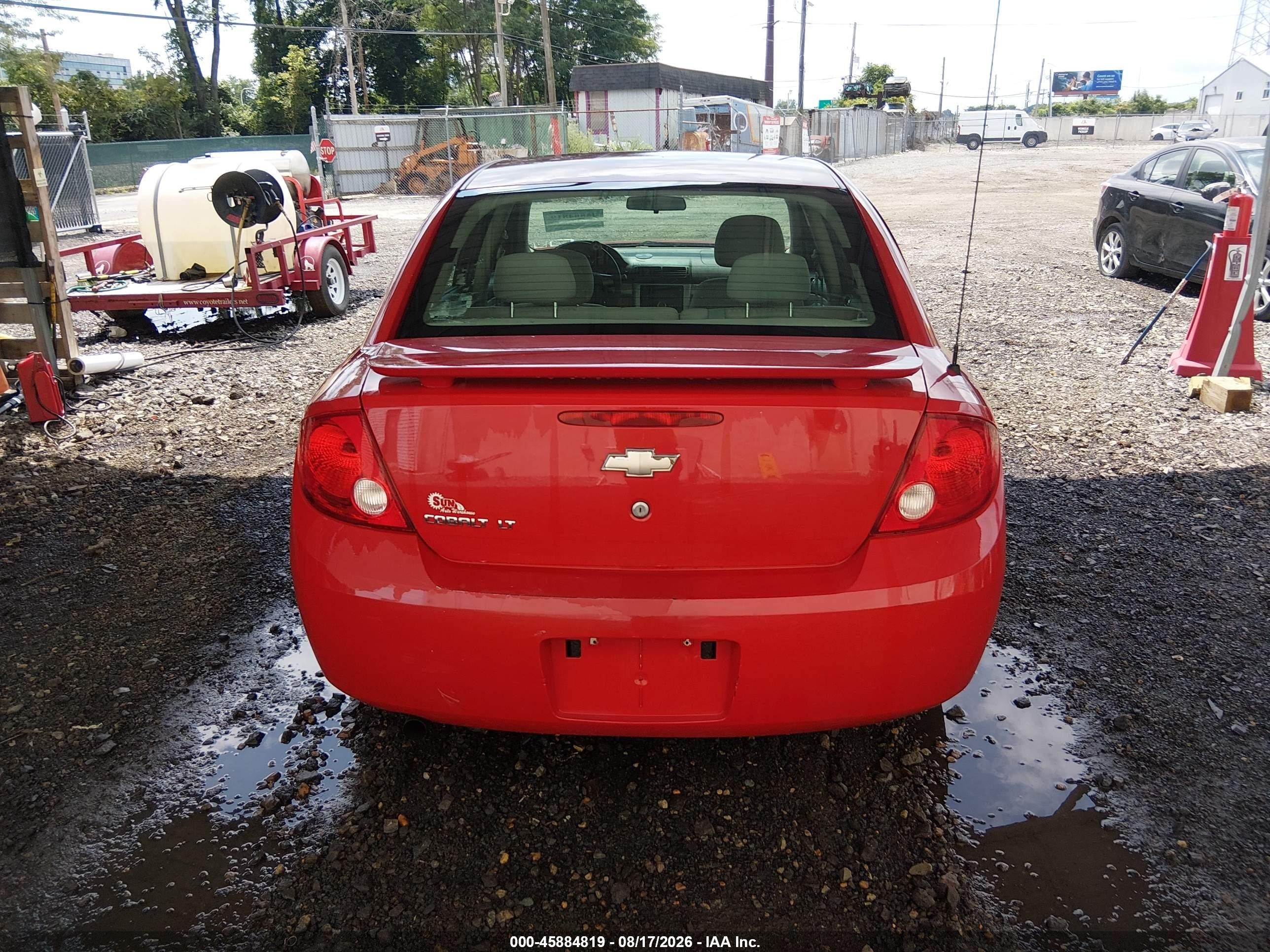 2010 Chevrolet Cobalt Lt Red vin: 1G1AD5F58A7191323