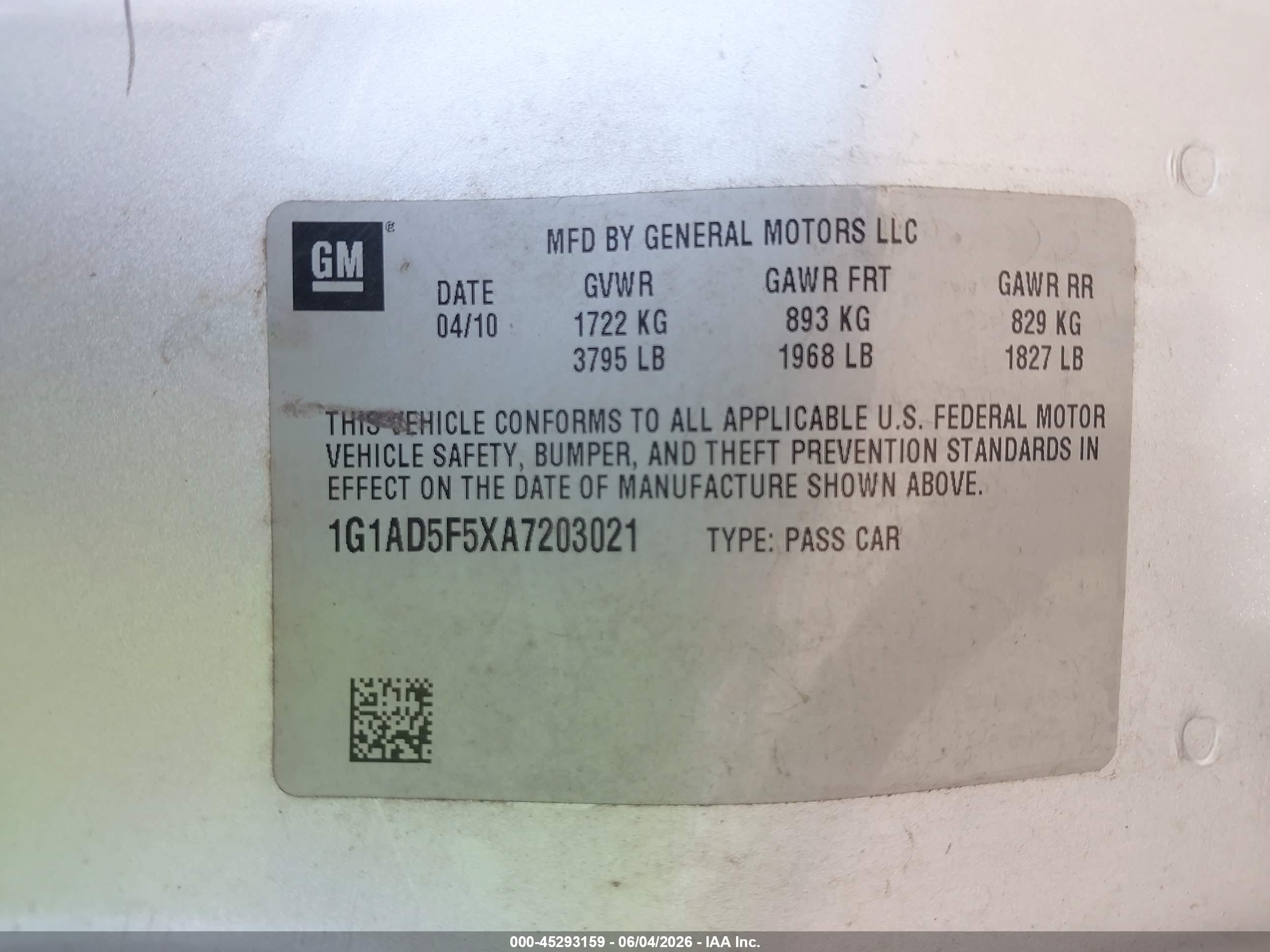 2010 Chevrolet Cobalt Lt Silver vin: 1G1AD5F5XA7203021