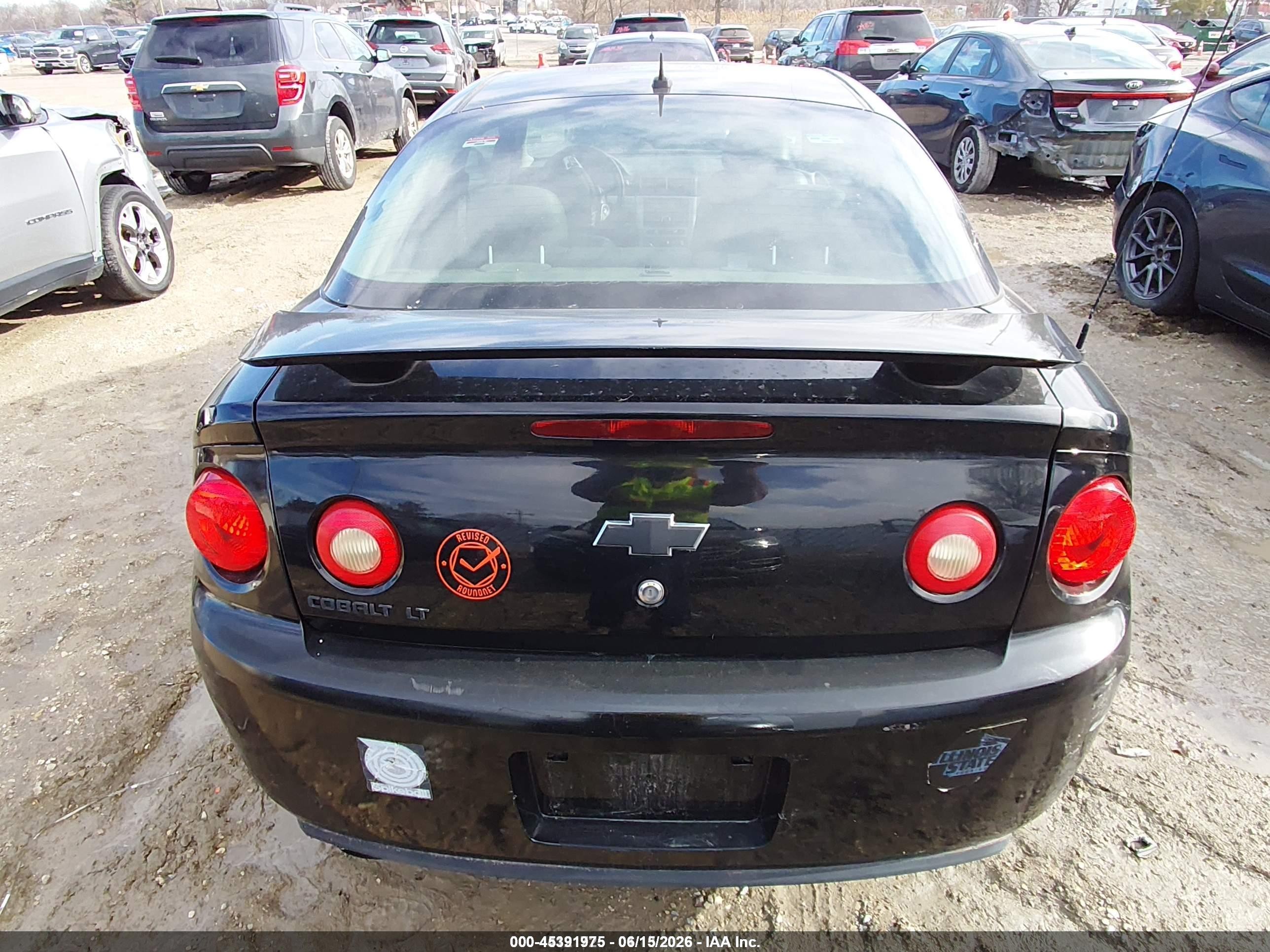 2010 Chevrolet Cobalt Lt Черный vin: 1G1AF1F53A7190678