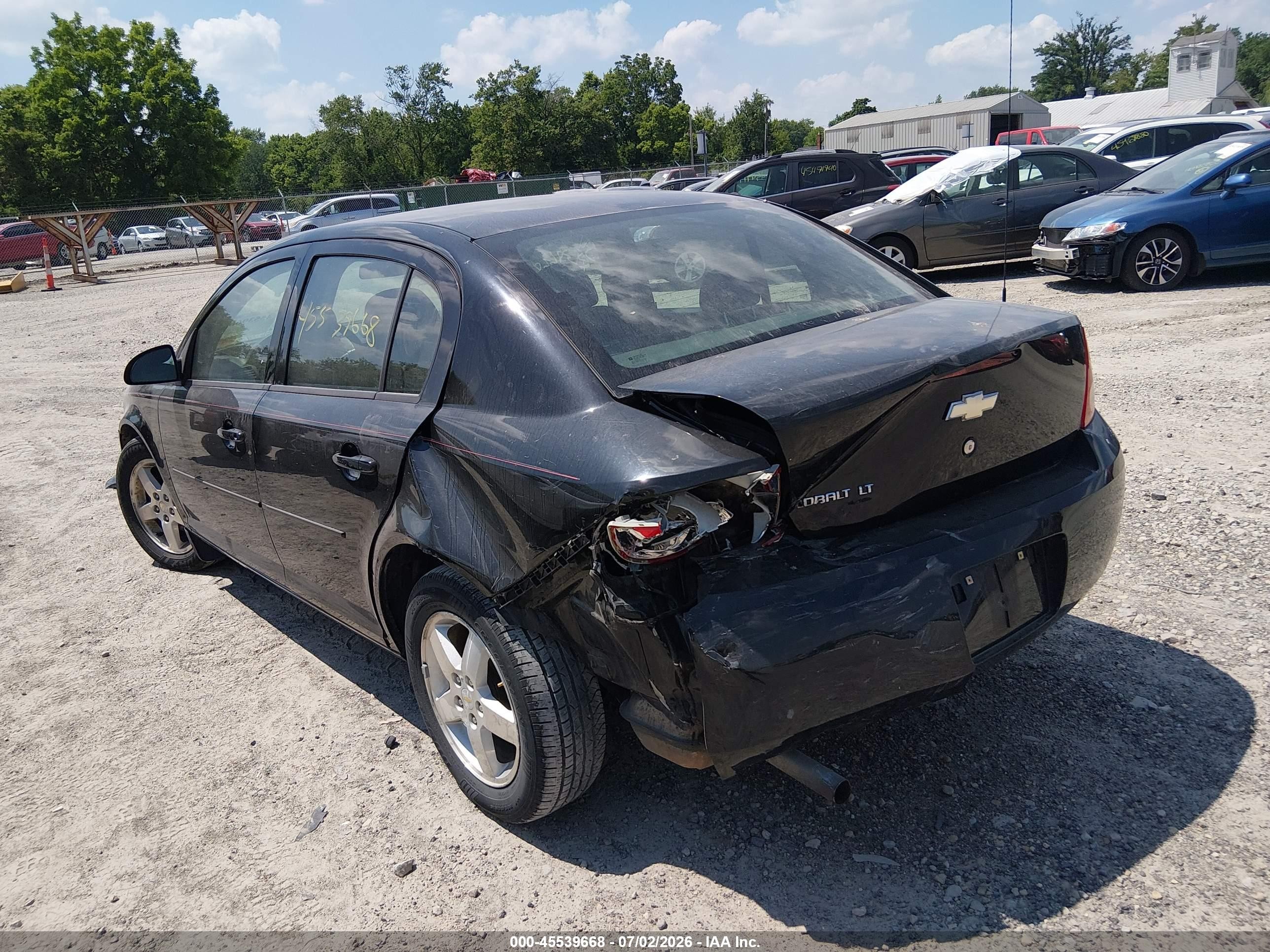 2010 Chevrolet Cobalt Lt Black vin: 1G1AF5F51A7188077