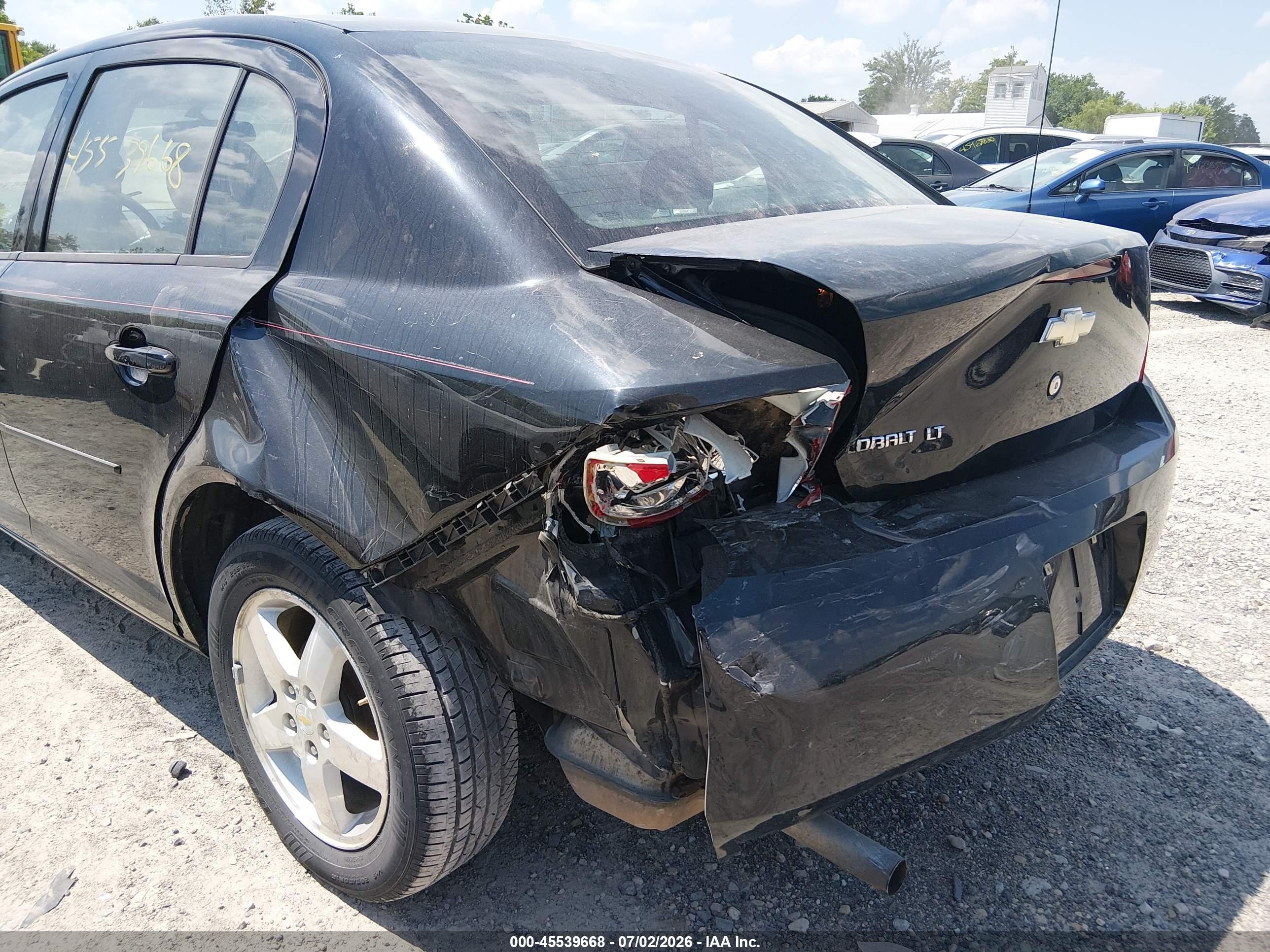 2010 Chevrolet Cobalt Lt Black vin: 1G1AF5F51A7188077
