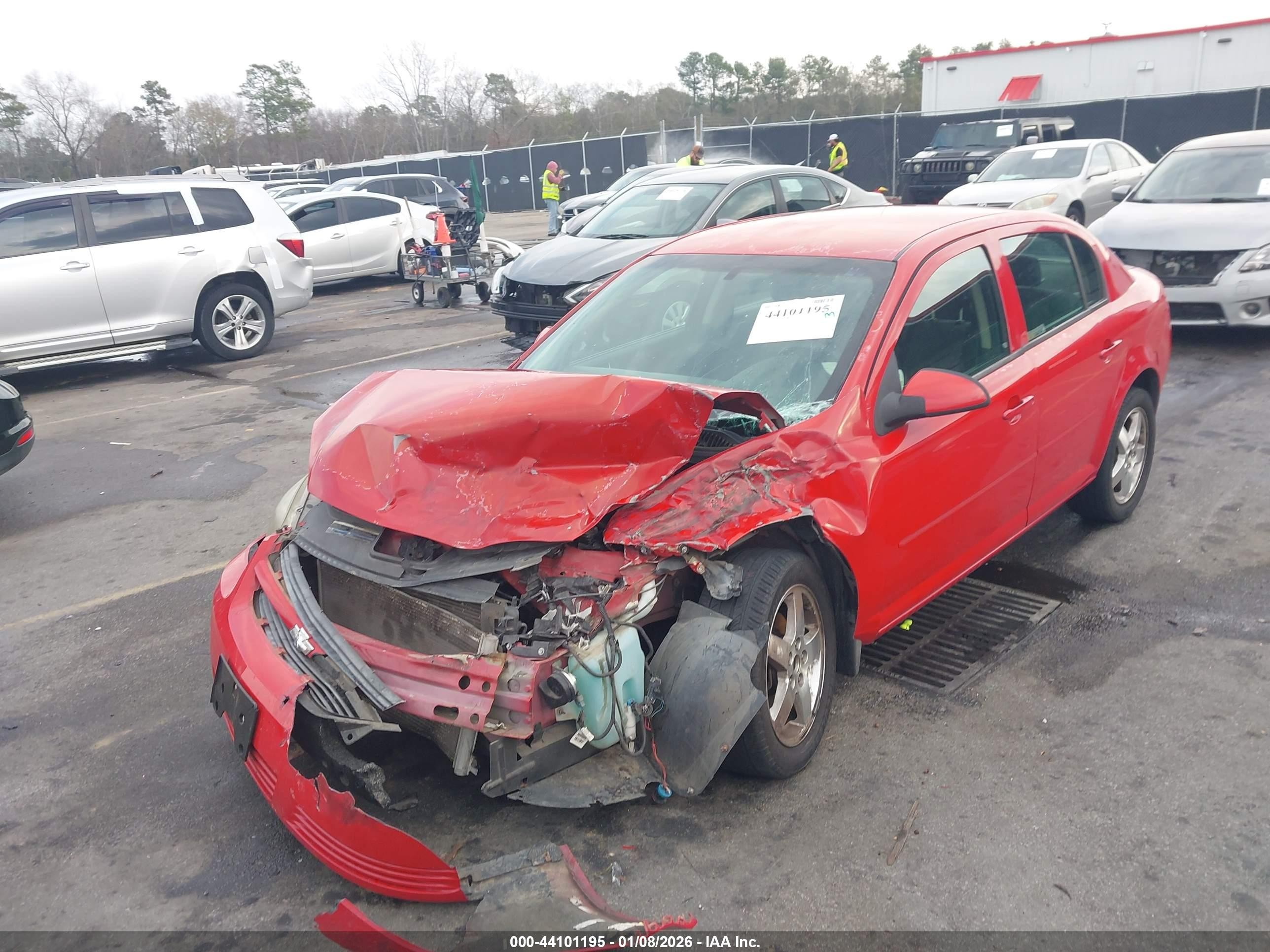 2010 Chevrolet Cobalt Lt Red vin: 1G1AF5F54A7209455
