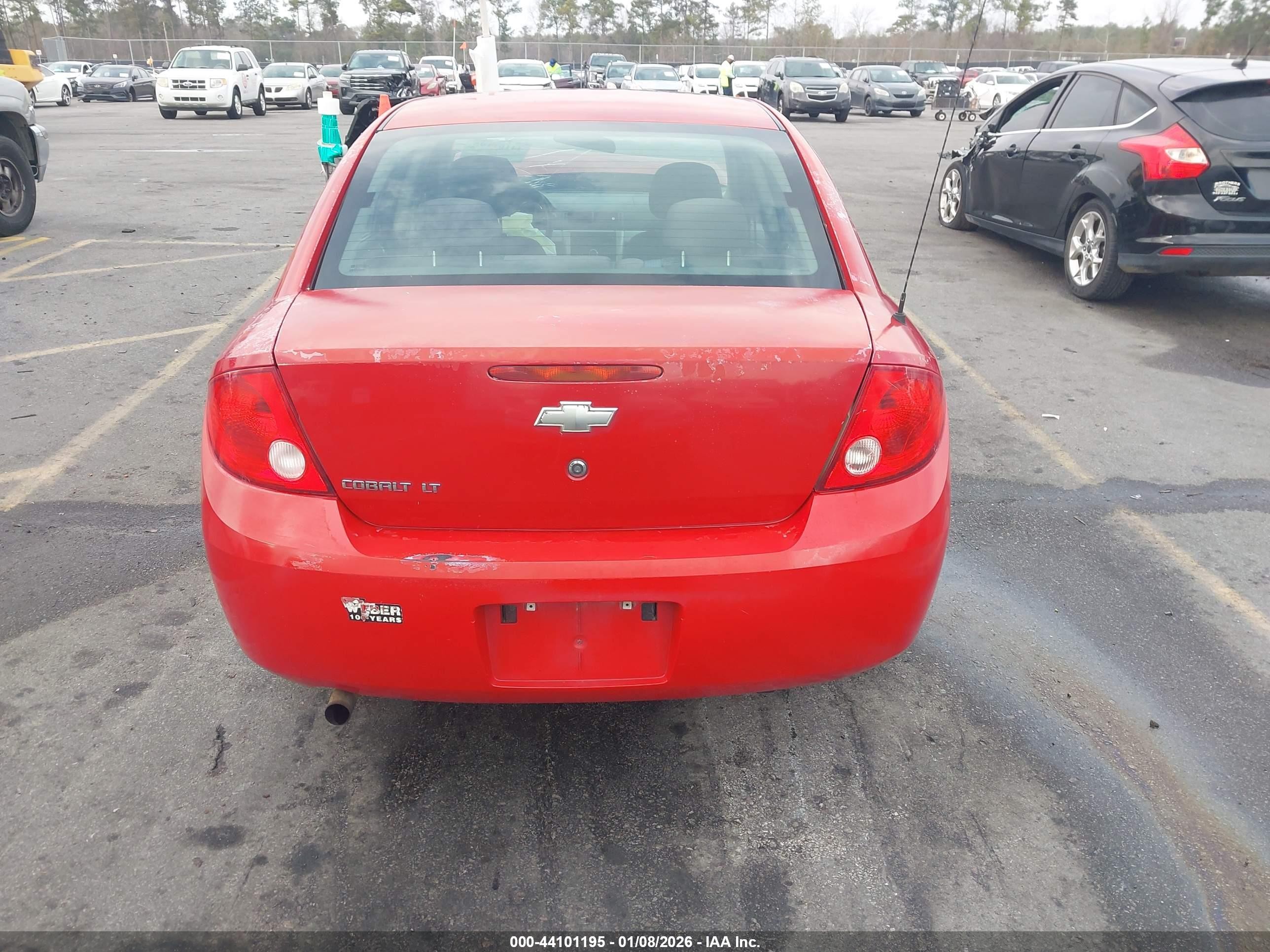 2010 Chevrolet Cobalt Lt Red vin: 1G1AF5F54A7209455