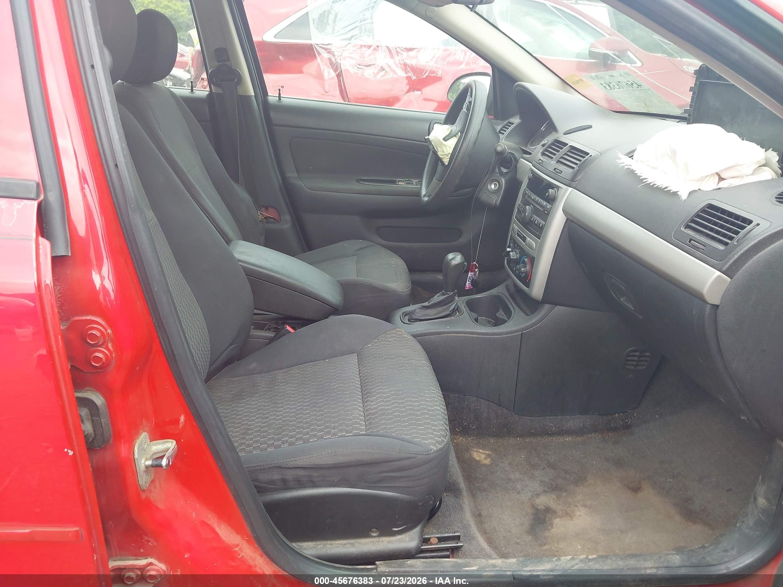 2010 Chevrolet Cobalt Lt Red vin: 1G1AF5F57A7107261