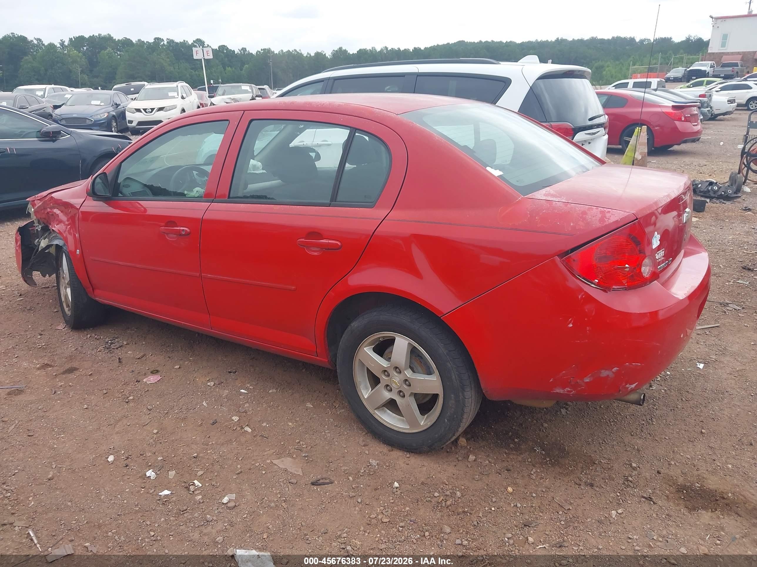 2010 Chevrolet Cobalt Lt Red vin: 1G1AF5F57A7107261