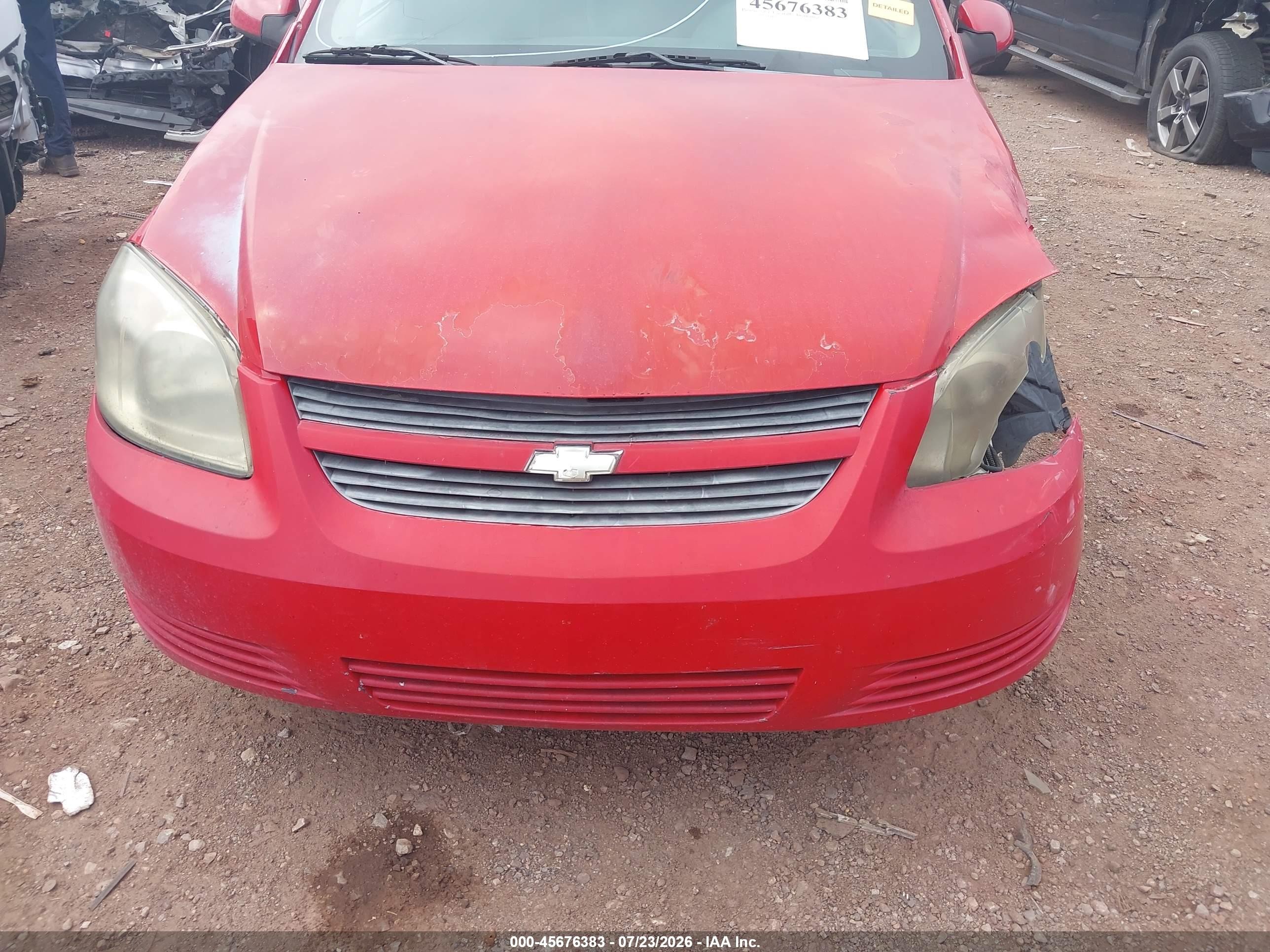 2010 Chevrolet Cobalt Lt Red vin: 1G1AF5F57A7107261