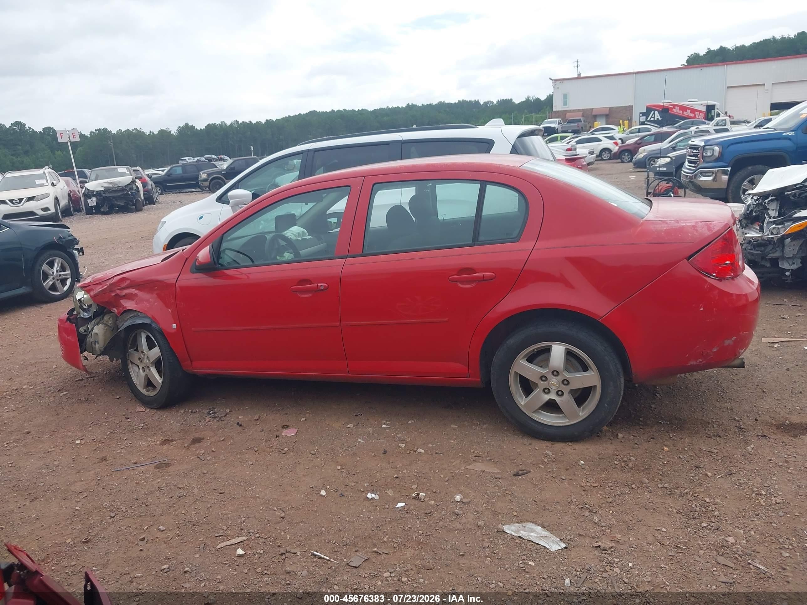 2010 Chevrolet Cobalt Lt Red vin: 1G1AF5F57A7107261