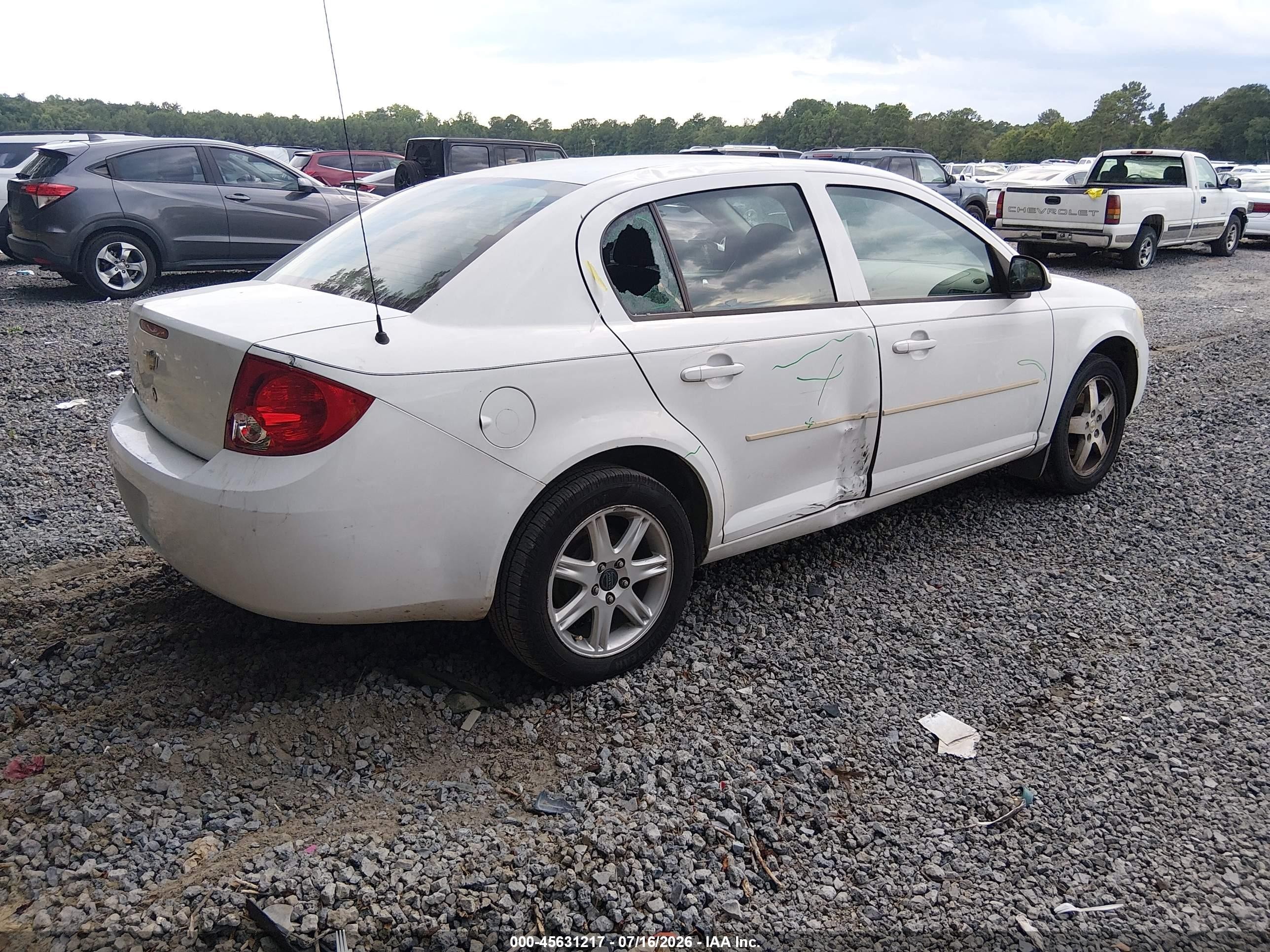 2010 Chevrolet Cobalt Lt White vin: 1G1AF5F57A7170053