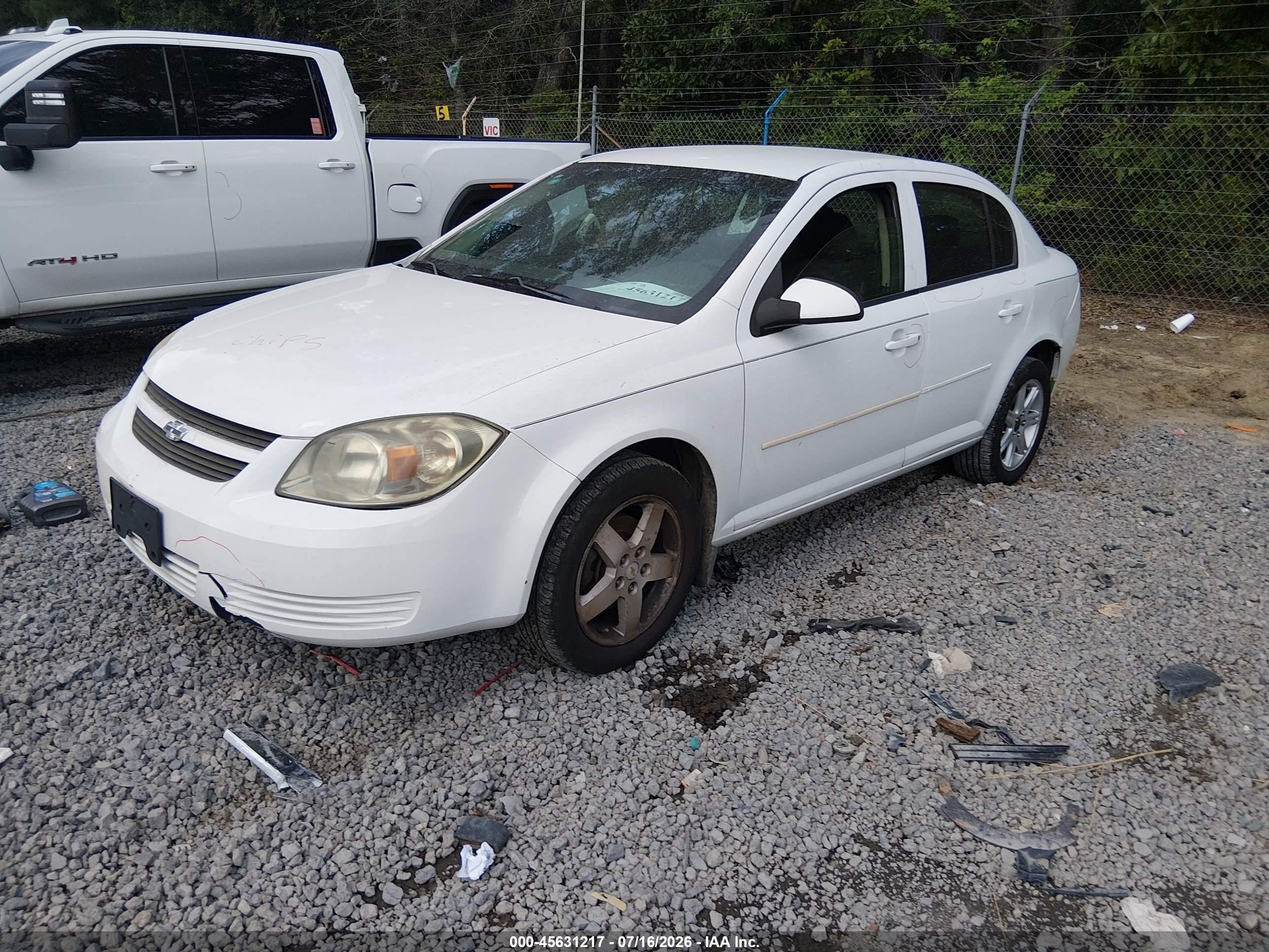 2010 Chevrolet Cobalt Lt White vin: 1G1AF5F57A7170053